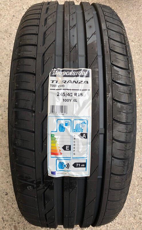 1 x 245/45R18 100Y neumático de verano Bridgestone Turanza T001 Evo NUEVO 2017