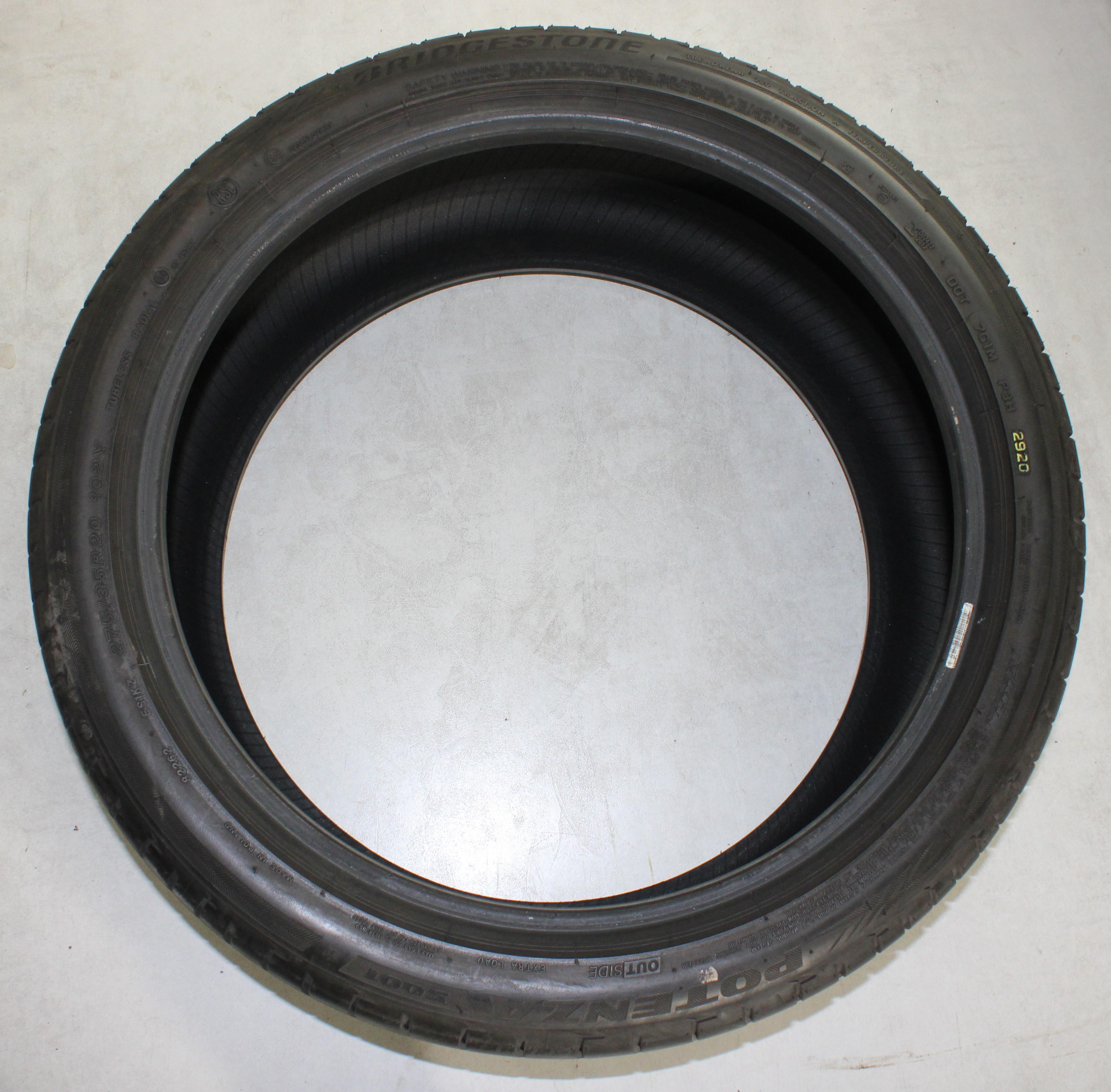 2 pneus été Bridgestone Potenza S001 275/35R20 102Y * Runflat, 4,5 mm, 2020