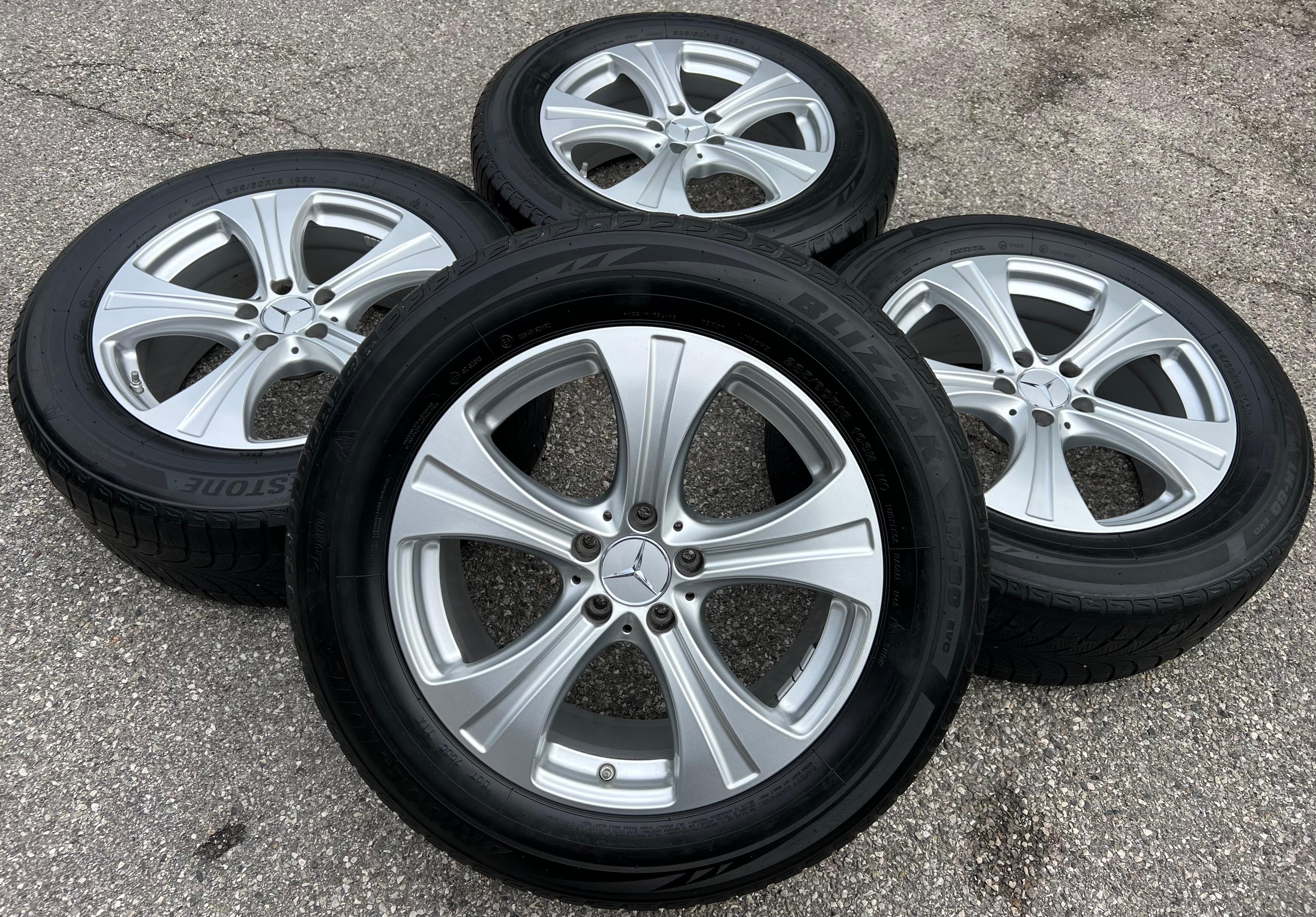 4 RUOTE ORIGINALI IN ALLUMINIO DA 18" MERCEDES GLC-CLASS W253 A2534010800 8x18 ET38