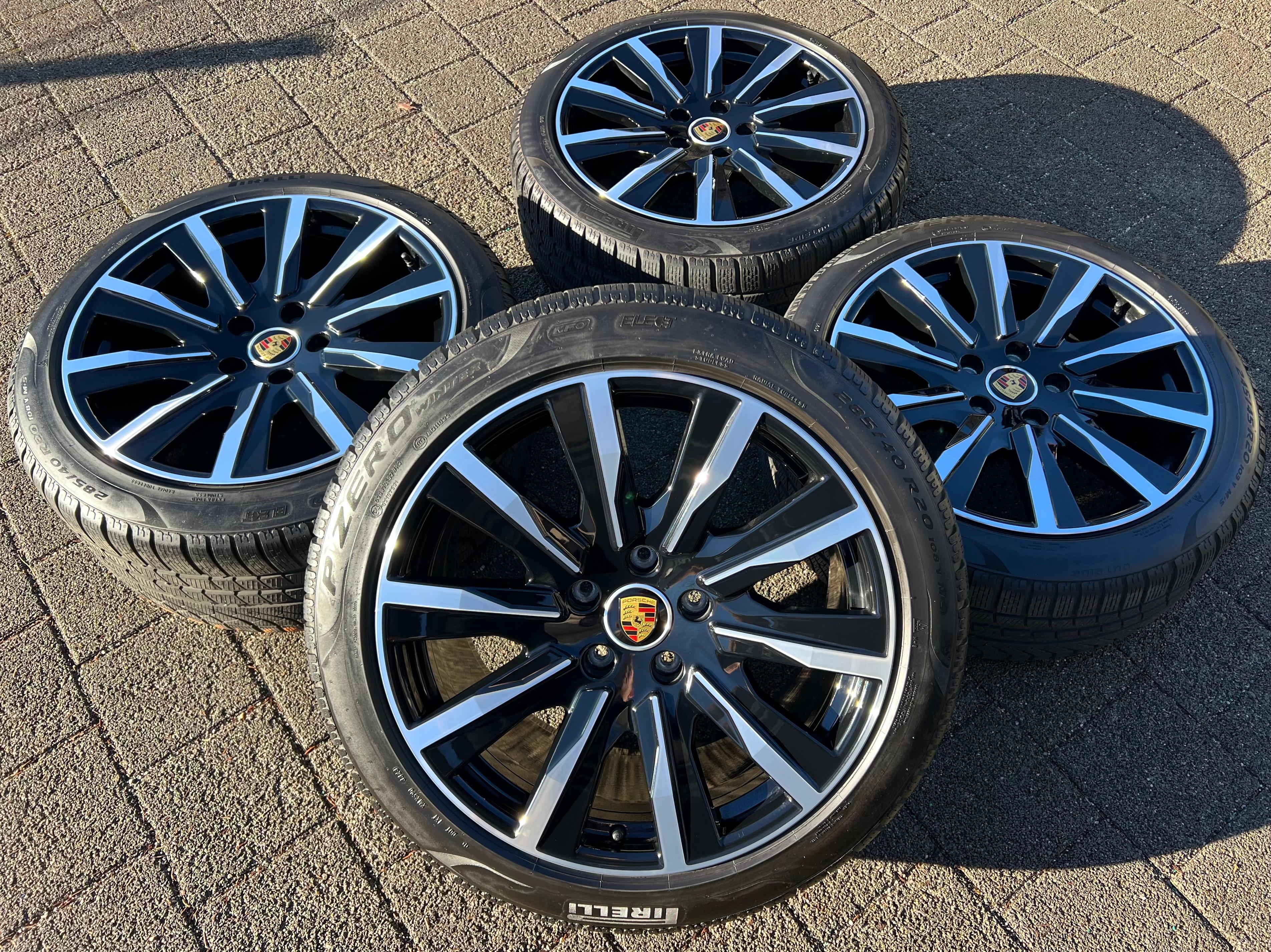 4 ORIGINAL 20" ALU WINTERRÄDER PORSCHE TAYCAN TEQUIPMENT RDKS 2023
