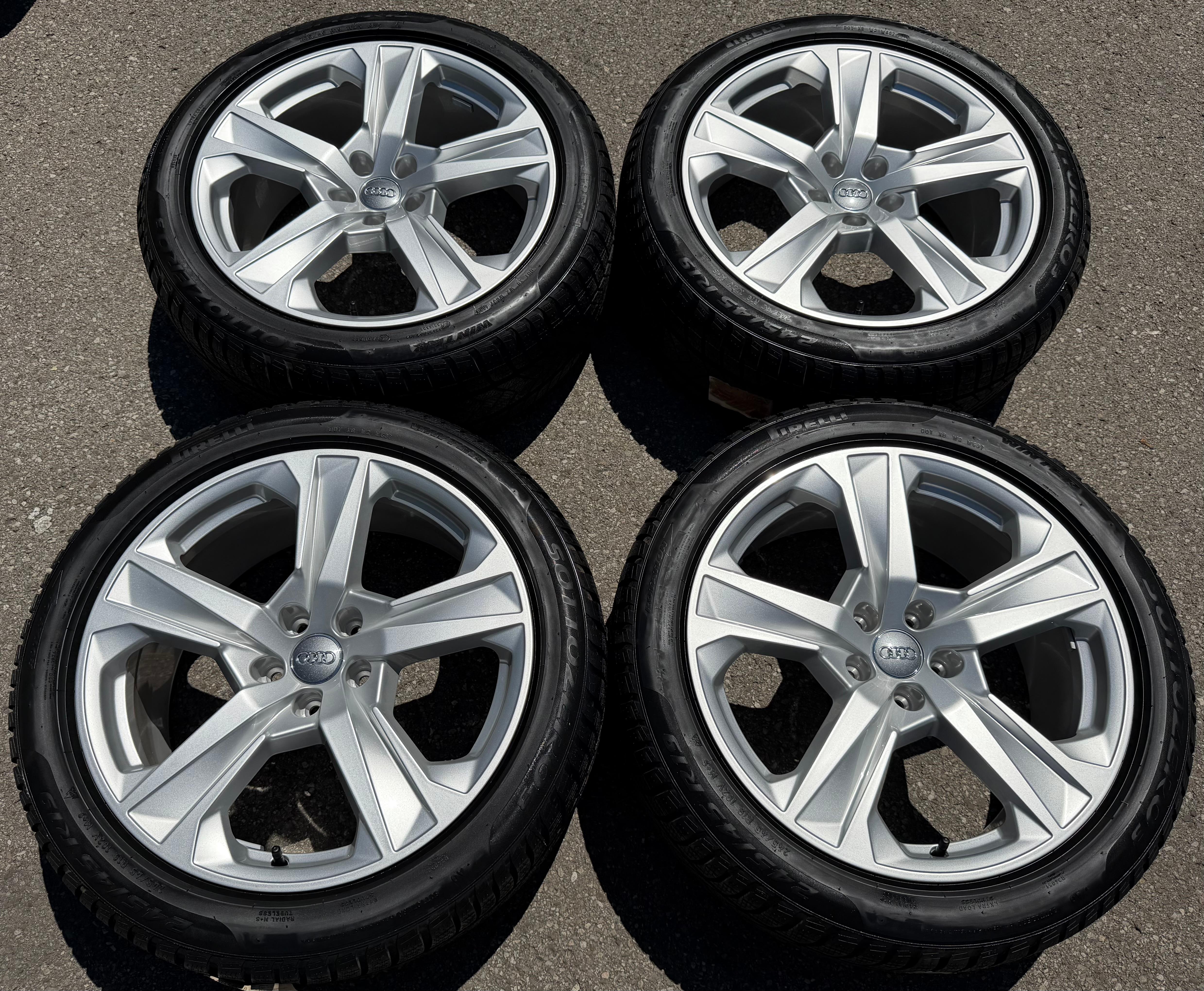 4 Original 19" Alu Winterräder Audi A7 Sportback 4K 4K8601025D 245/45R19 102V Pirelli