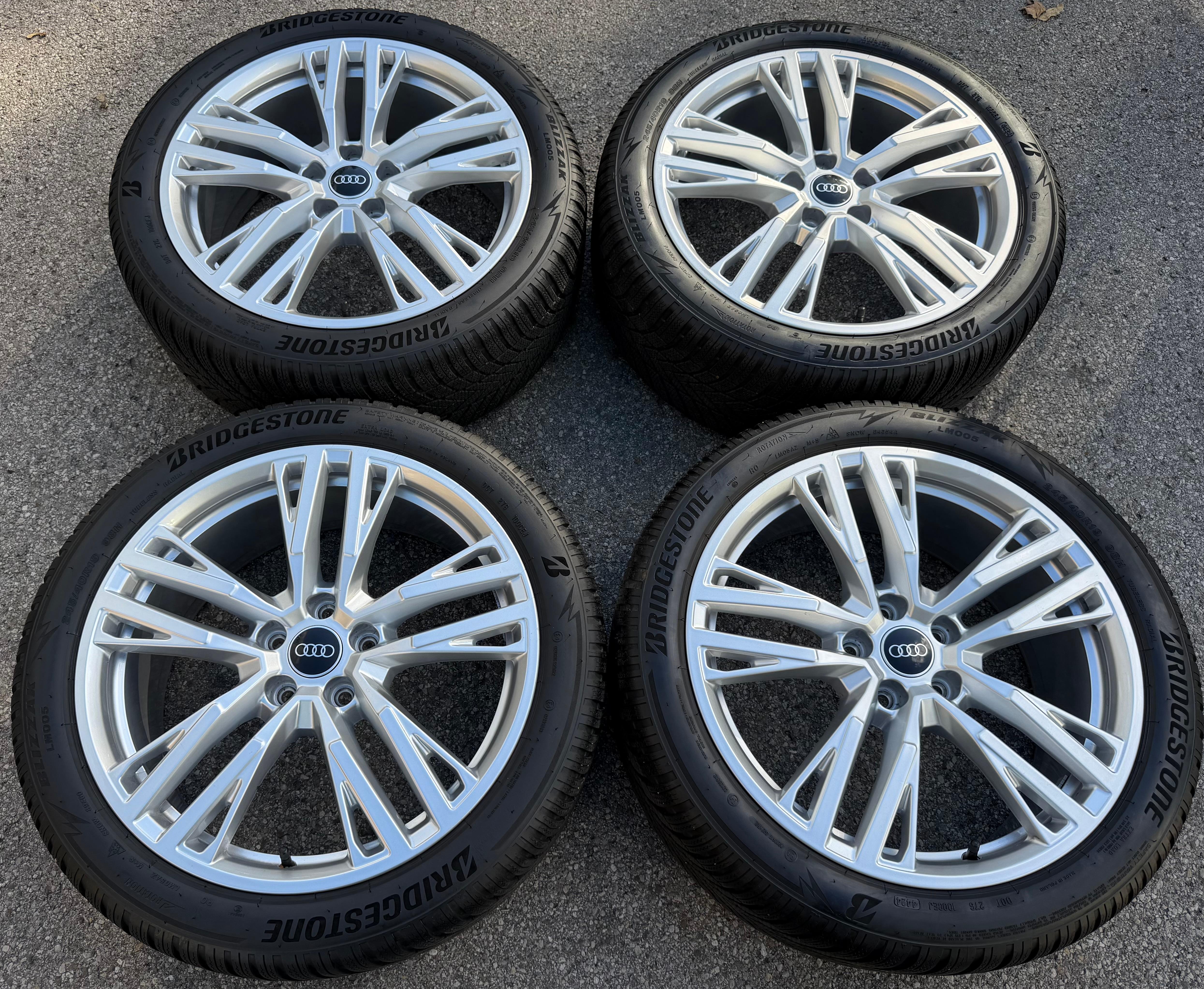 4 RUEDAS DE INVIERNO ORIGINALES DE ALEACIÓN DE 19" PARA AUDI A5 S5 FU2 B10 8B3601025AS 245/40R19 98H 2024