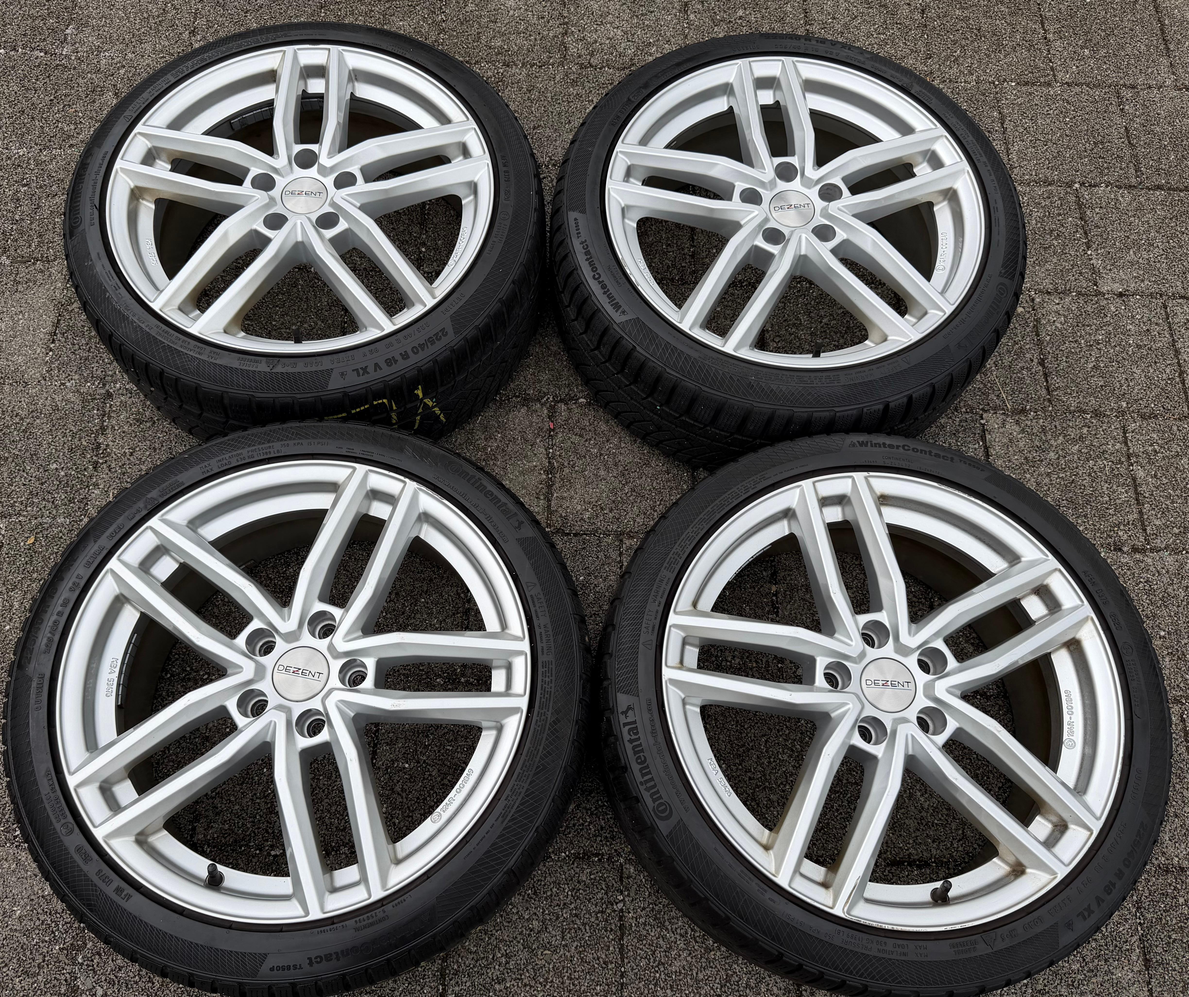 4 ALUFELGEN 18" AUDI A3 SEAT LEON SKODA OCTAVIA VW GOLF 7 8 7,5x18 ET51