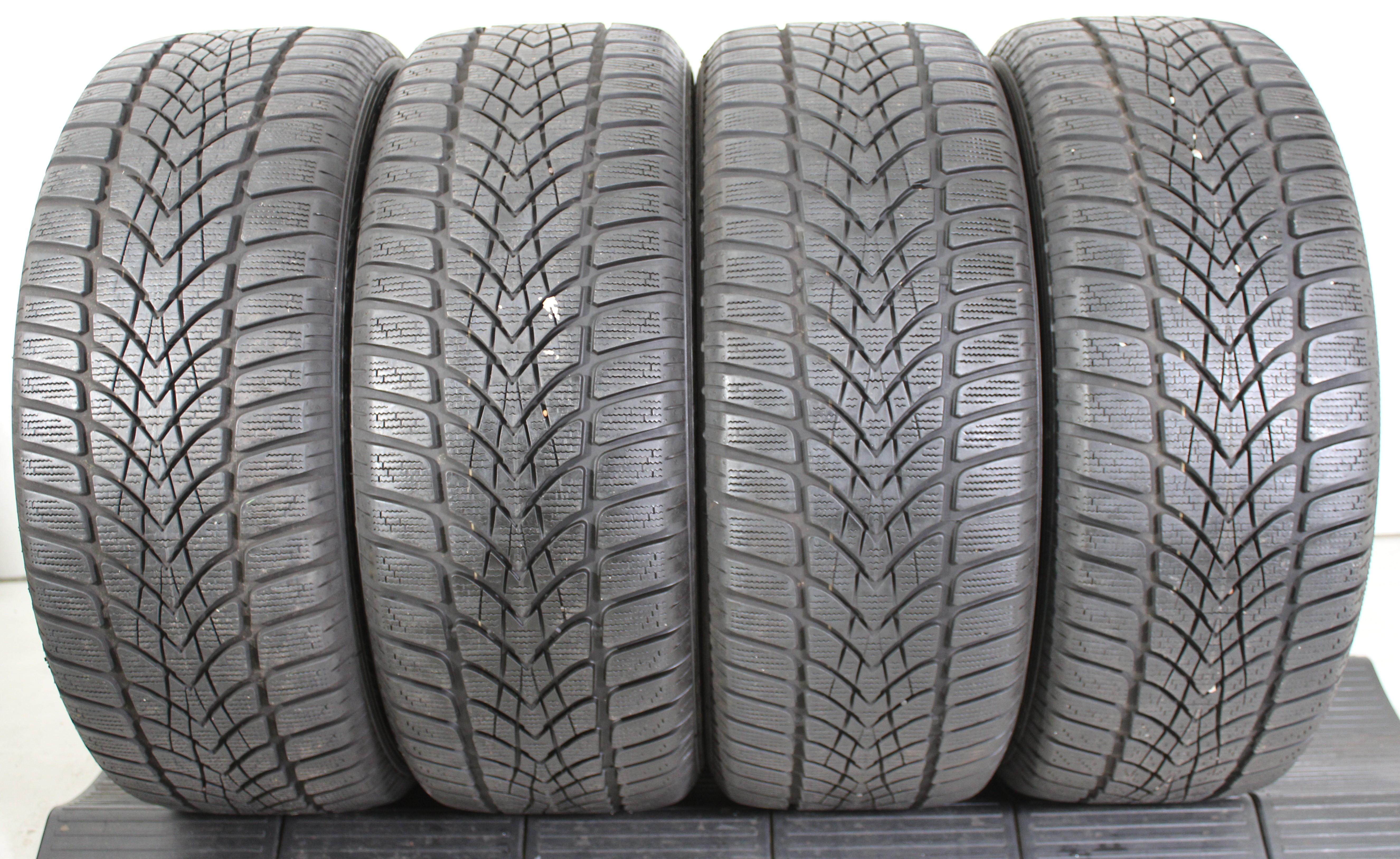 4 x 225/50R17 98H Winterreifen Dunlop SP Winter Sport 4D 3x5,5-6mm/1x5mm 2x2017/2x2018 AO