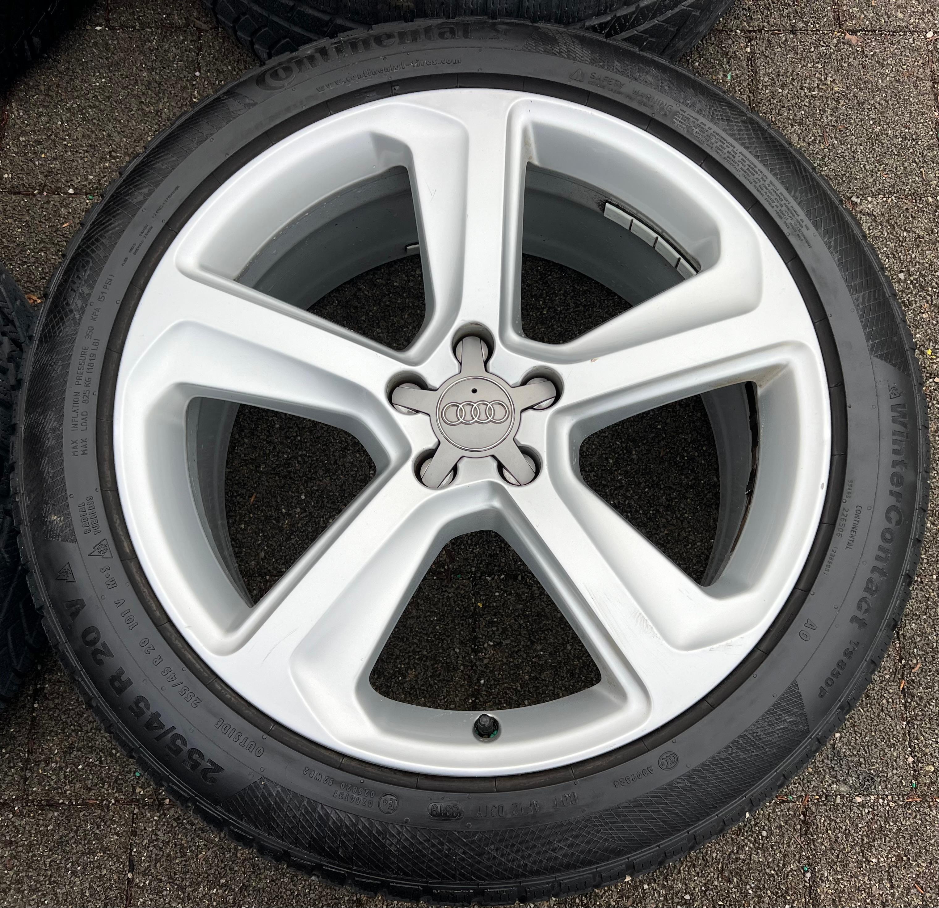 4 ORIGINAL 20" ALU WINTERRÄDER AUDI Q5 SQ5 8R 255/45R20 101V 8R0601025CJ