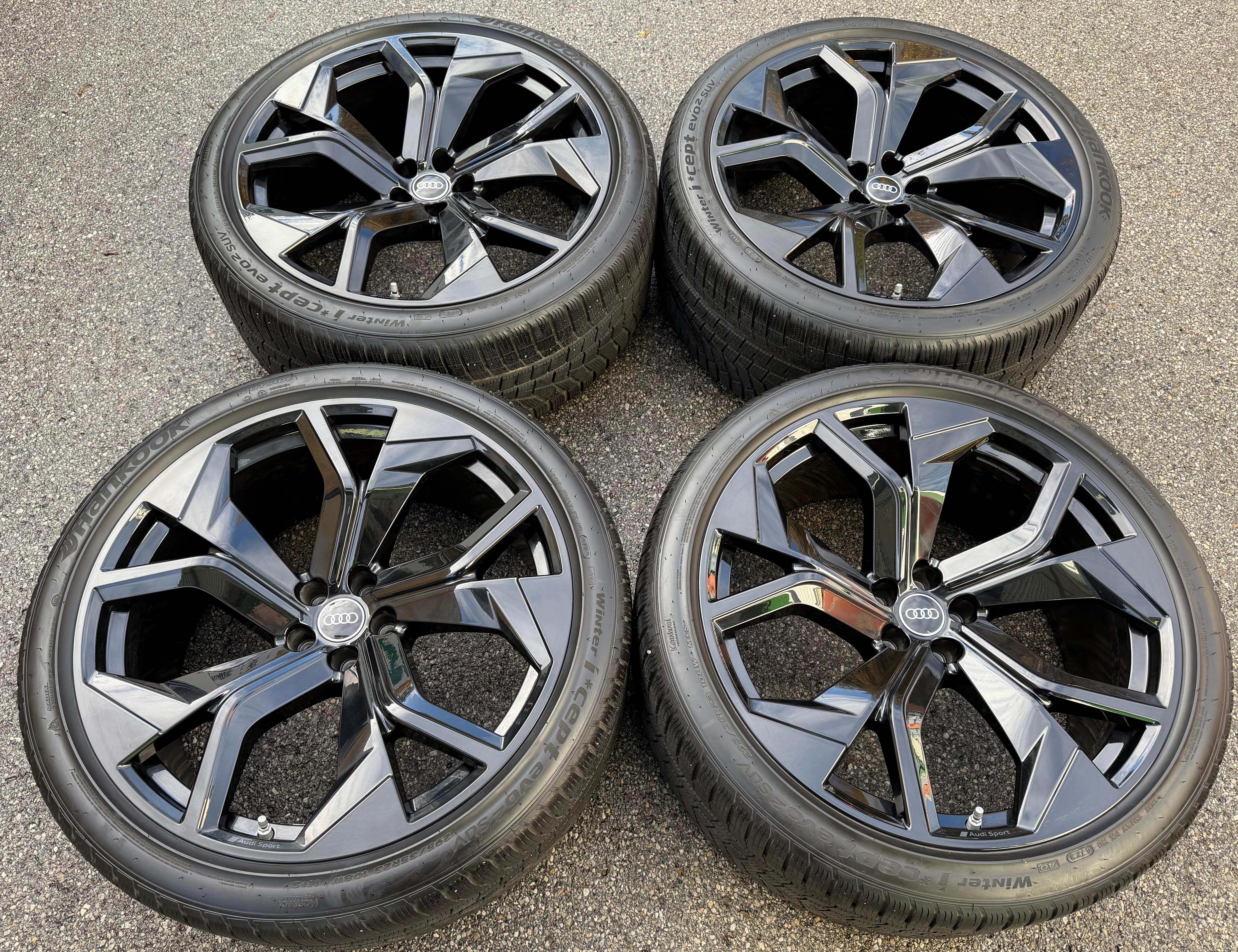 4 ruedas de invierno de aluminio originales de 23" para Audi RSQ8 4M 295/35R23 108W 4M8601025DC Hankook RDKS