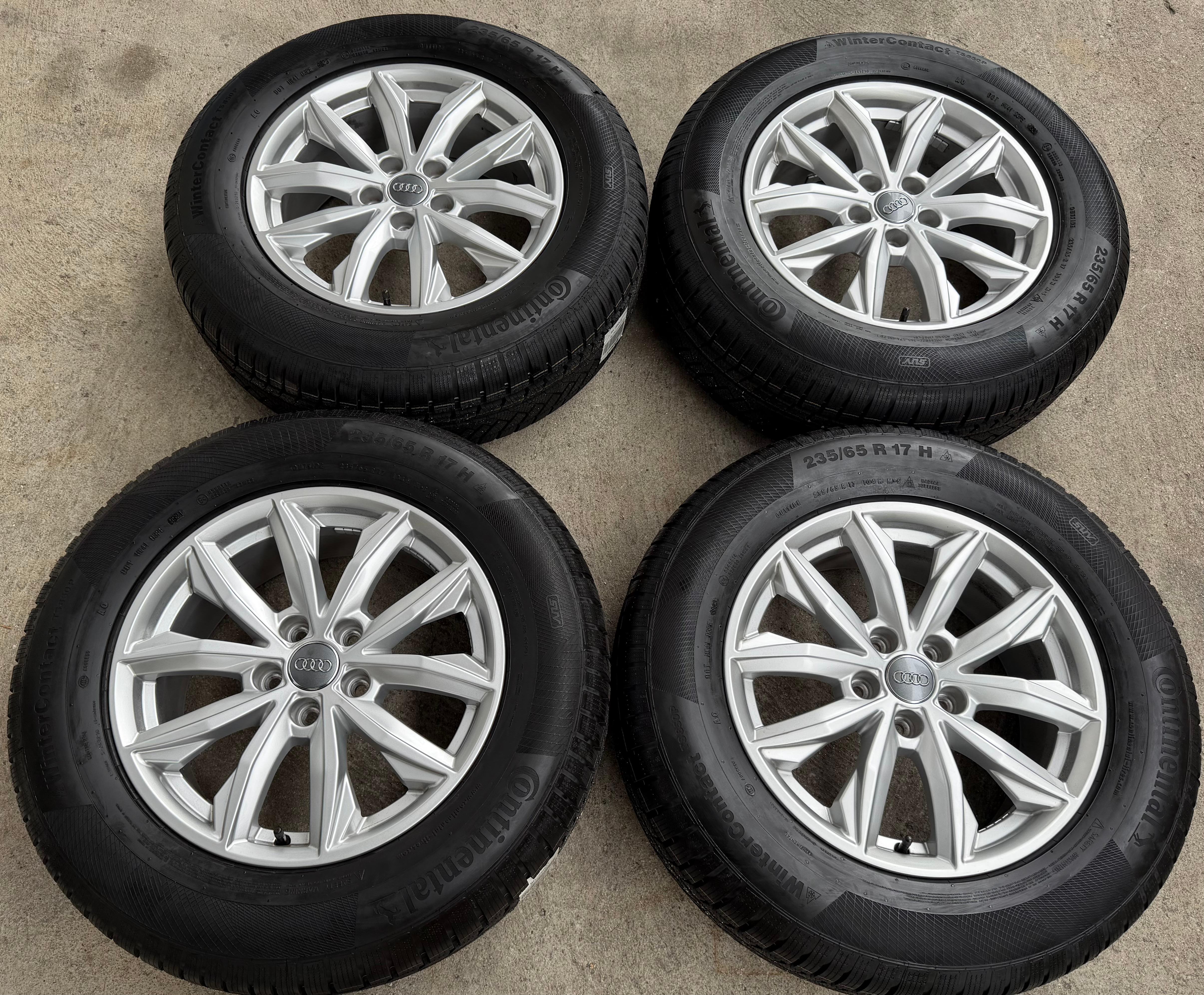 4 Original 17" Alu Winterräder Audi Q5 FY 80A601025J 7x17 ET34 235/65R17 104H TOP