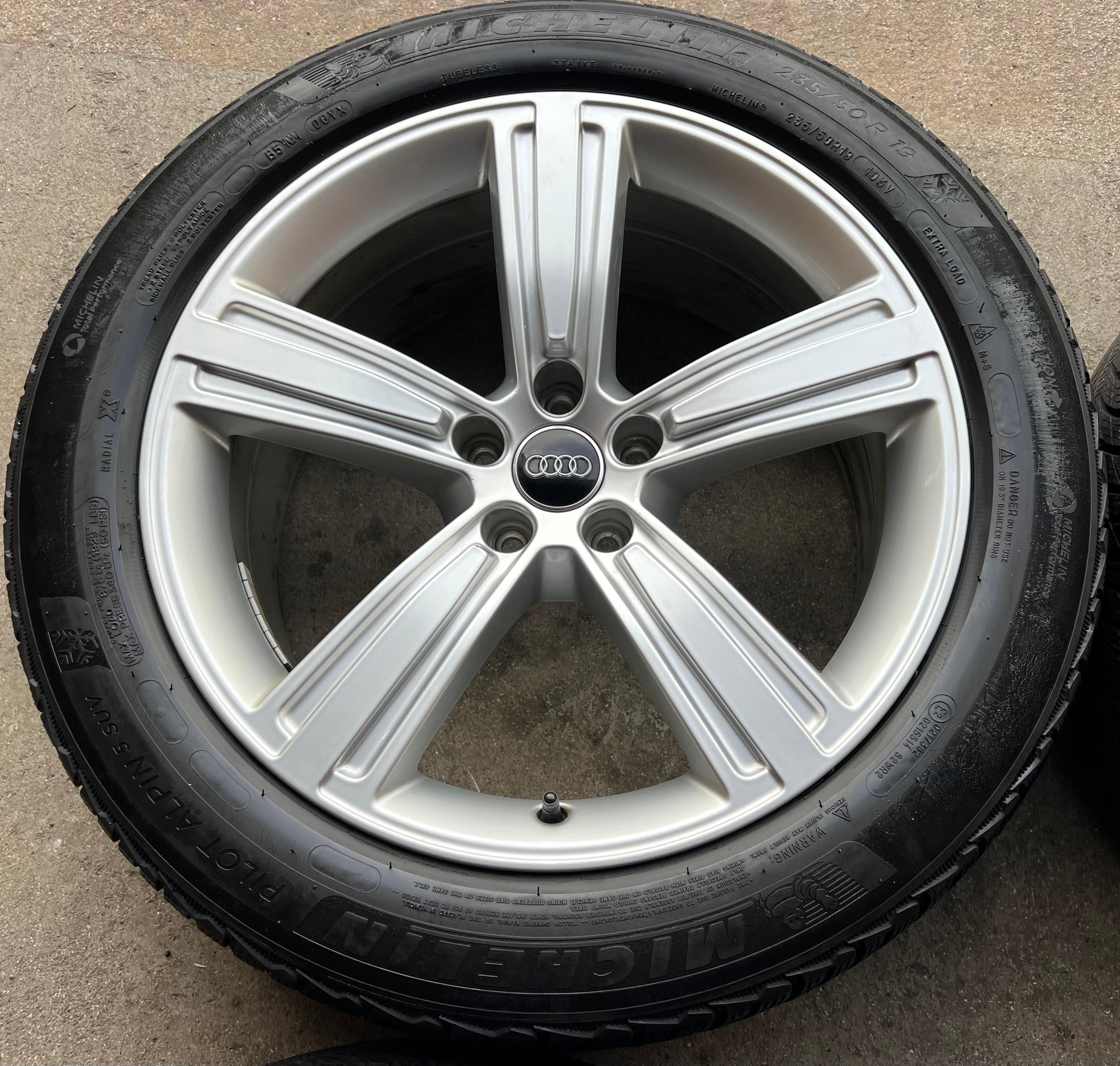 4 ORIGINAL 19" ALU WINTERRÄDER AUDI A8 4N 235/50R19 103V MICHELIN