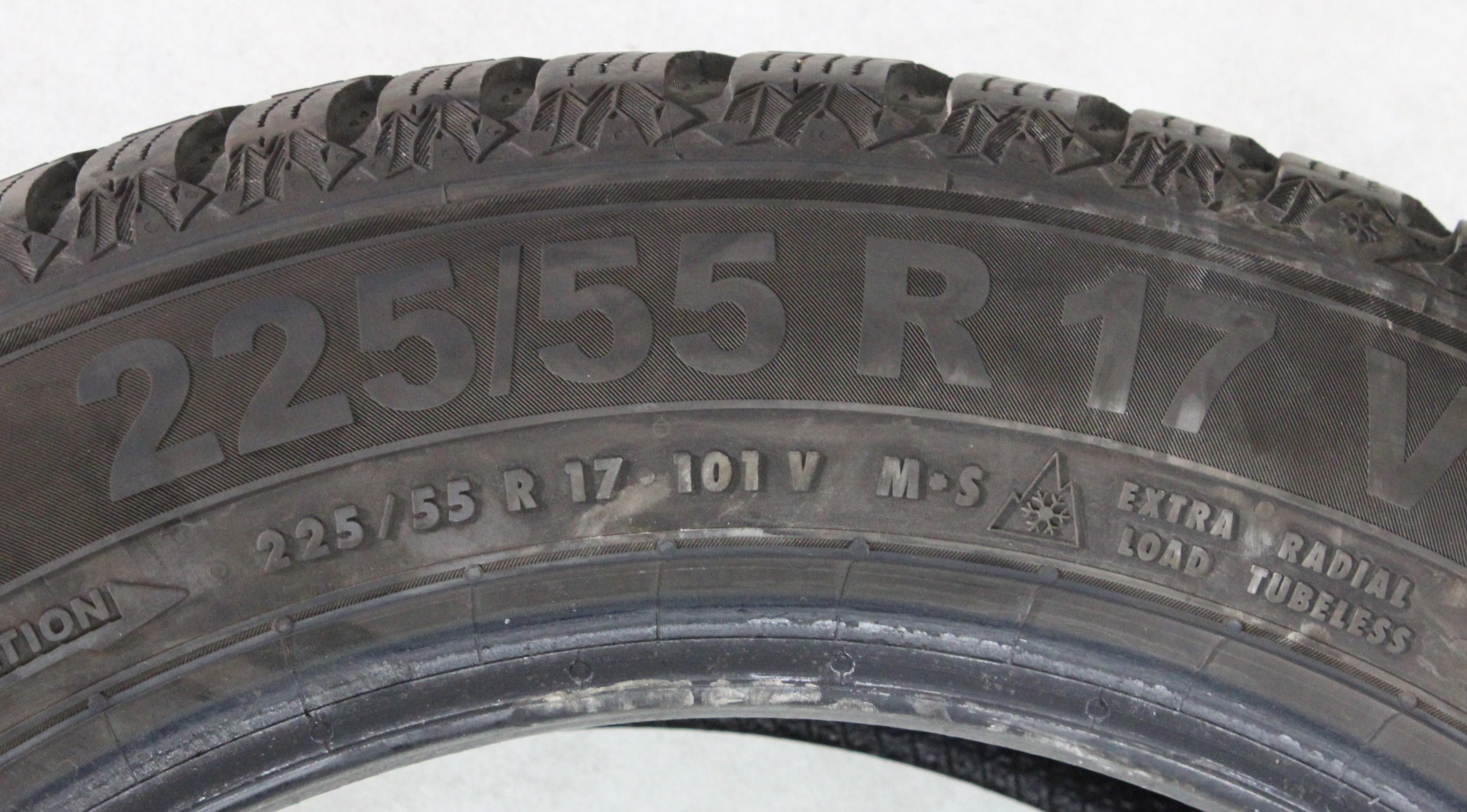 2 x 225/55R17 101V Winterreifen Semperit Speed-Grip 5 6-6,5mm 2023