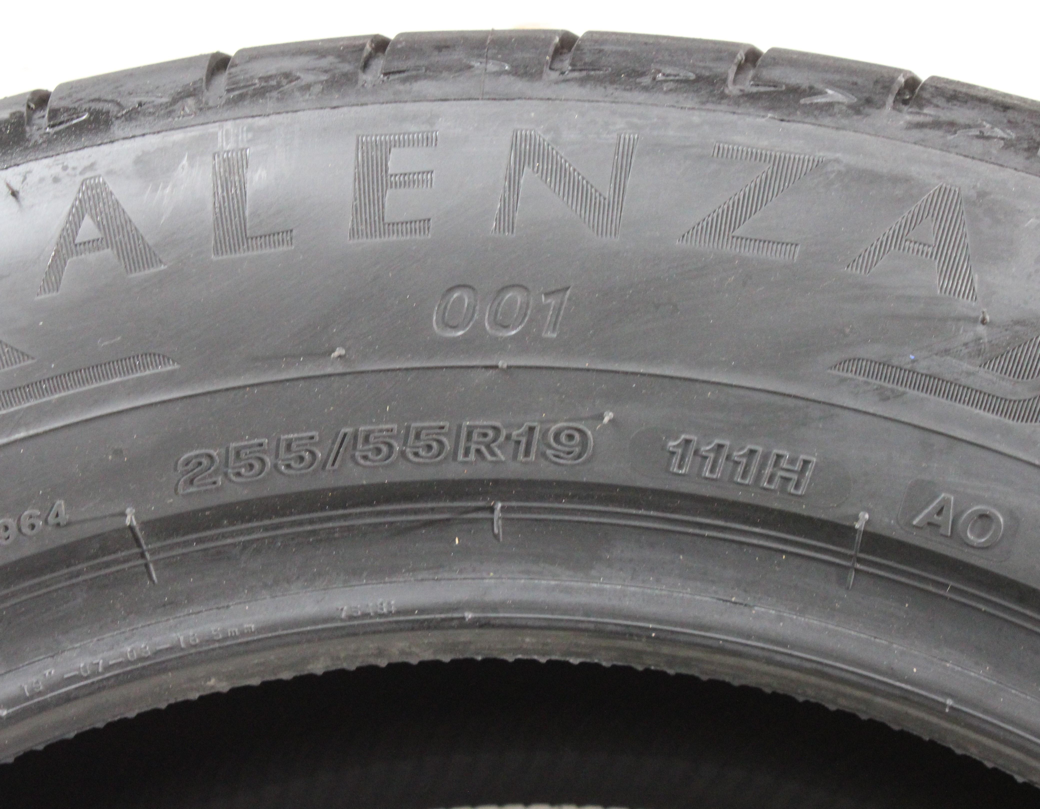 4 pneumatici estivi Bridgestone Alenza 001 AO 255/55R19 111H NUOVI 2022