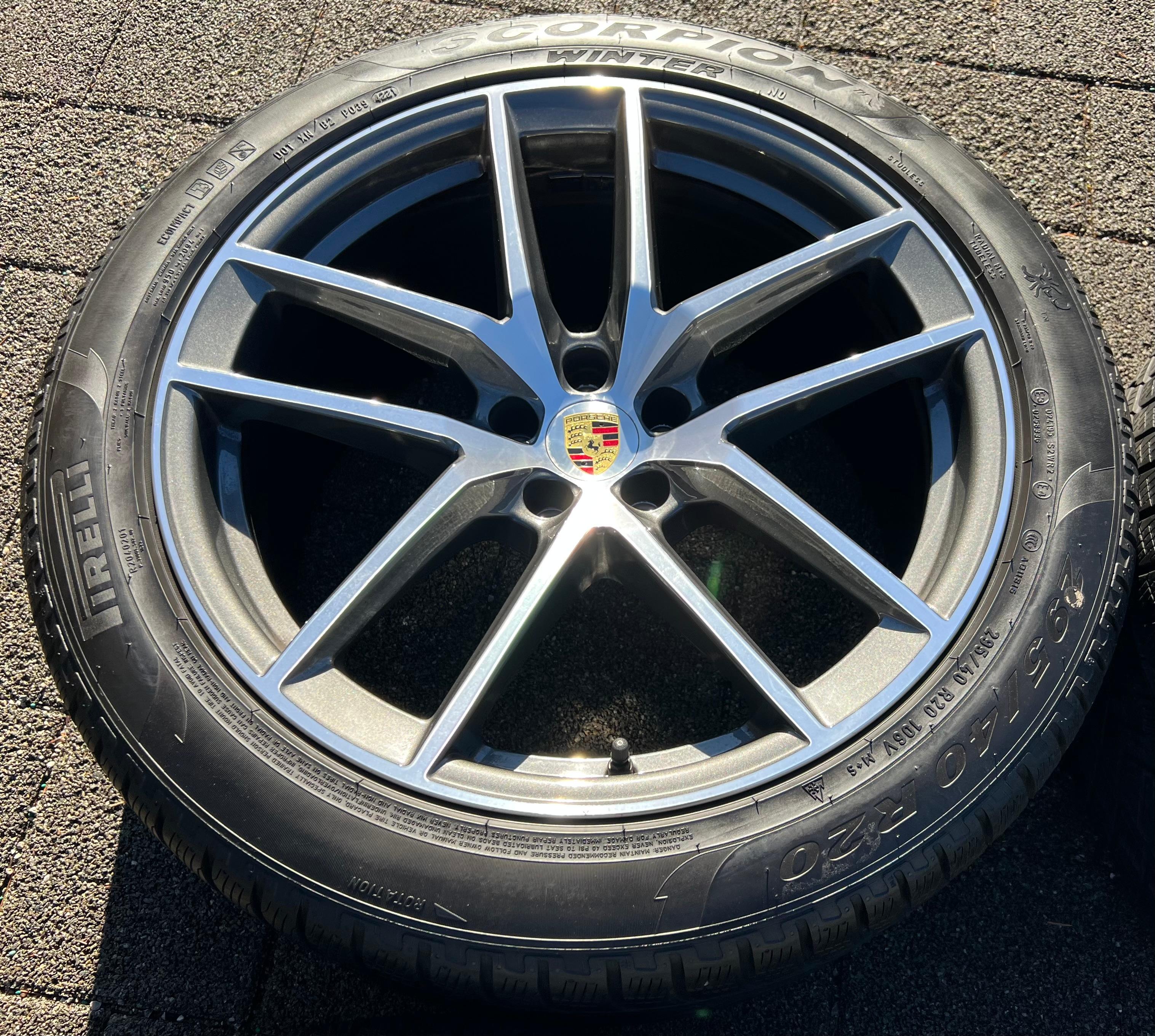 4 ORIGINAL 20" ALU WINTERRÄDER PORSCHE MACAN 265/45R20 104V 295/40R20 106V RDKS