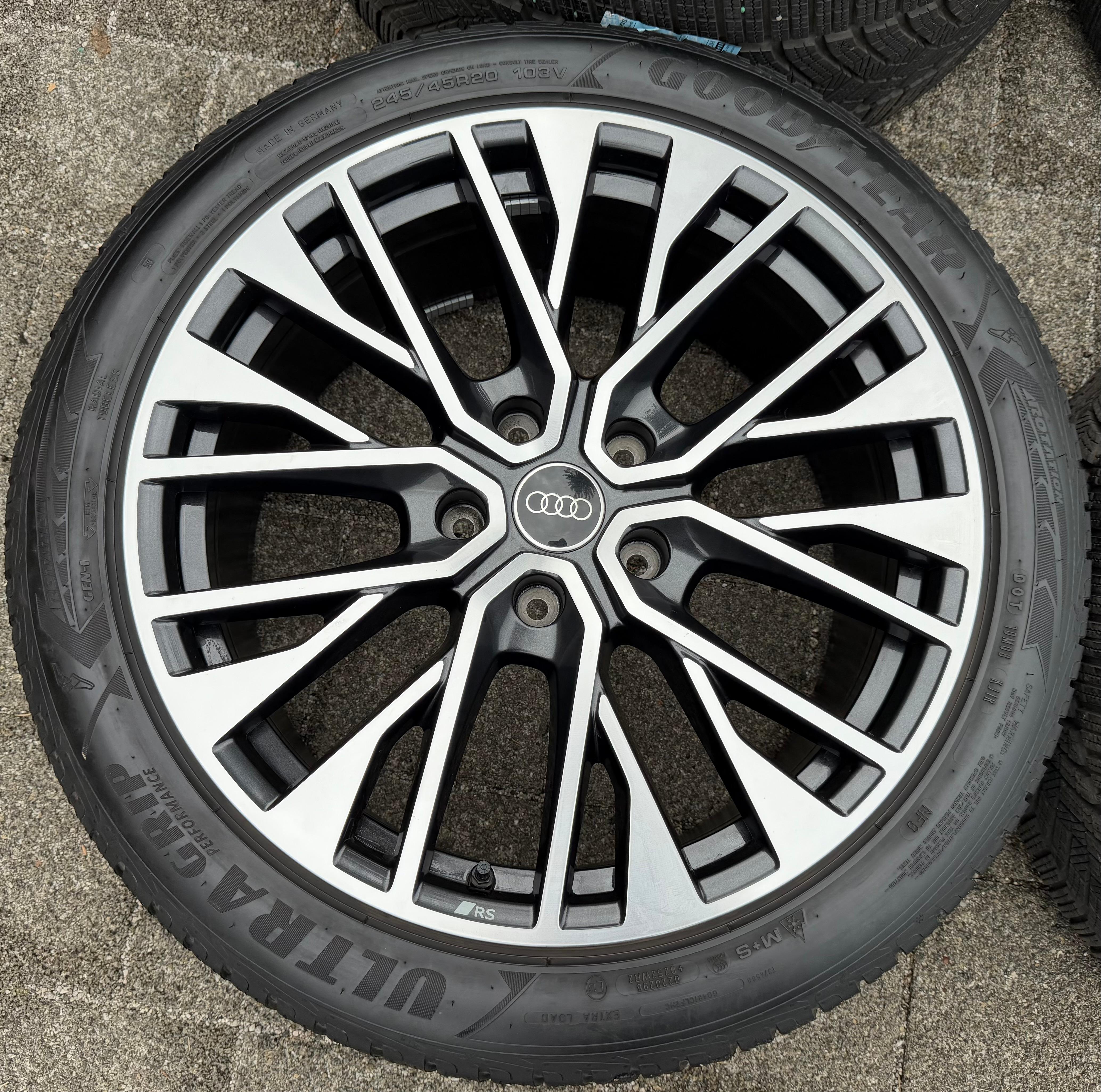 4 RUEDAS DE INVIERNO ORIGINALES DE ALEACIÓN DE 20" PARA AUDI ETRON E-TRON GT 4J3601025CE 4J3601025CF