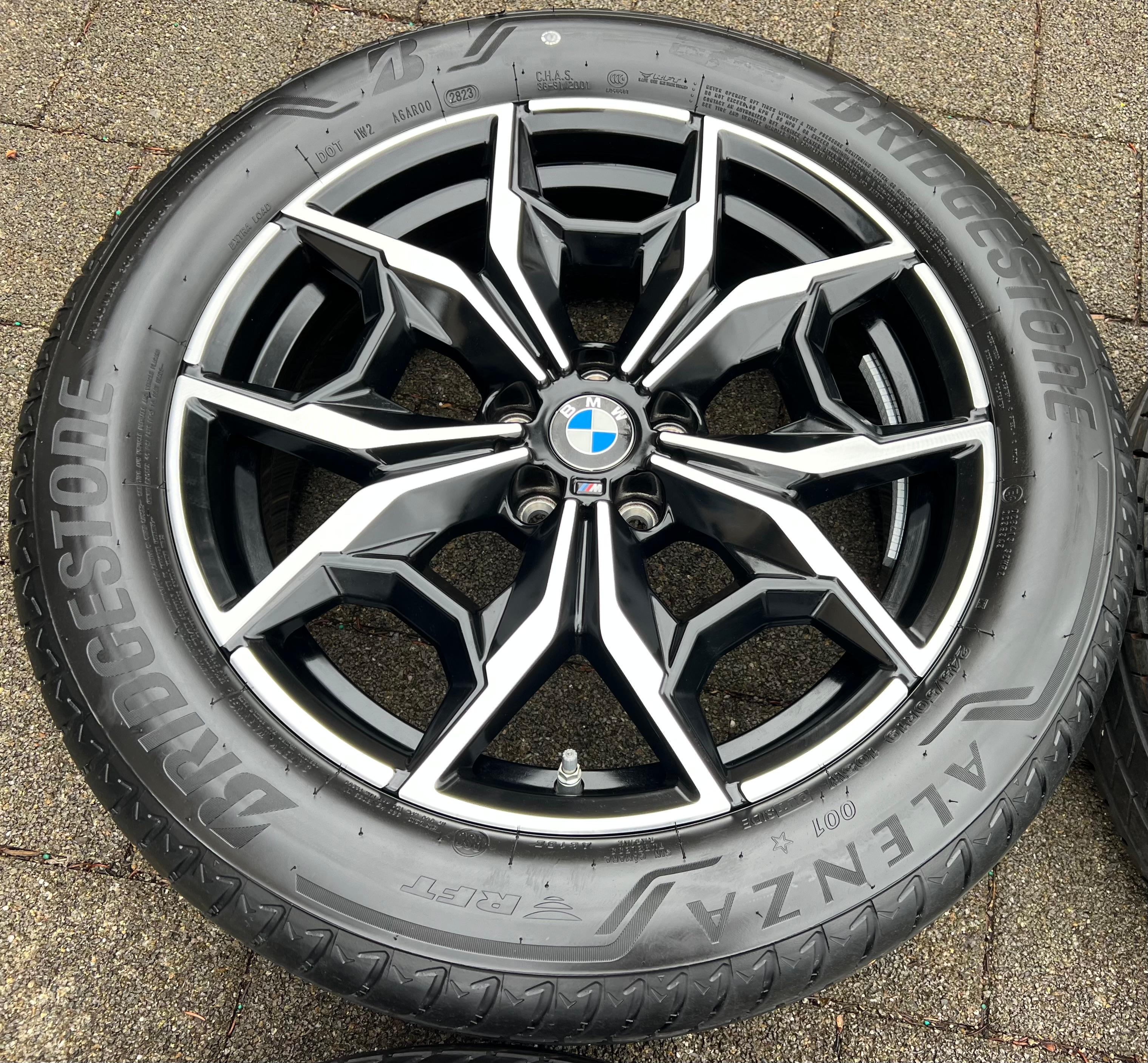 4 CERCHI ESTIVI ORIGINALI IN ALLUMINIO DA 19" BMW X3 G01 X4 G02 STYLING M887 BRIDGESTONE 2023 RDKS CONSEGNA GRATUITA