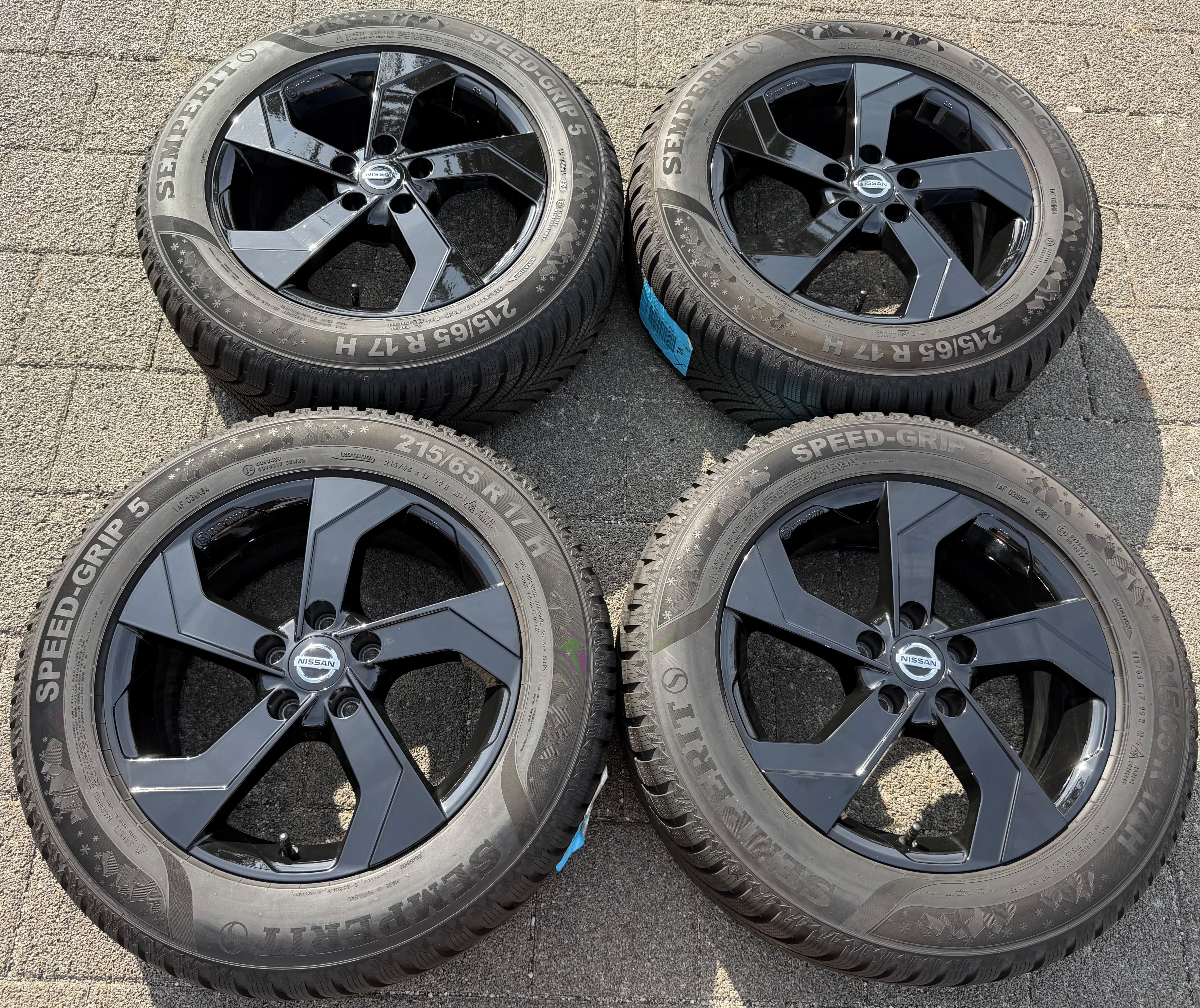 4 Original 17" Alu Winterräder Nissan Qashqai III J12 215/65R17 99H RDKS 8MM