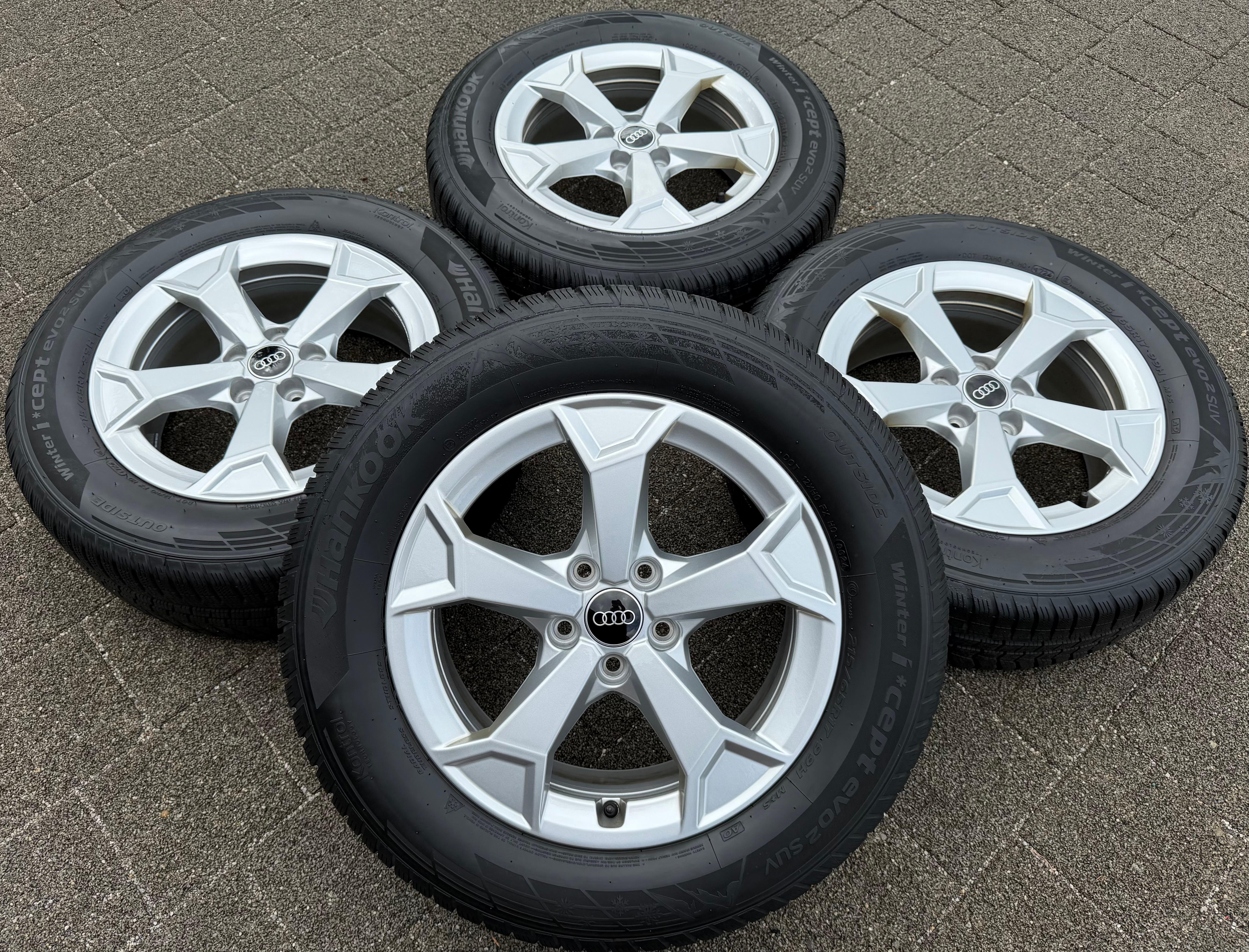 4 Original 17" Alu Winterräder Audi Q3 F3 F3N 215/65R17 99H Hankook 2024