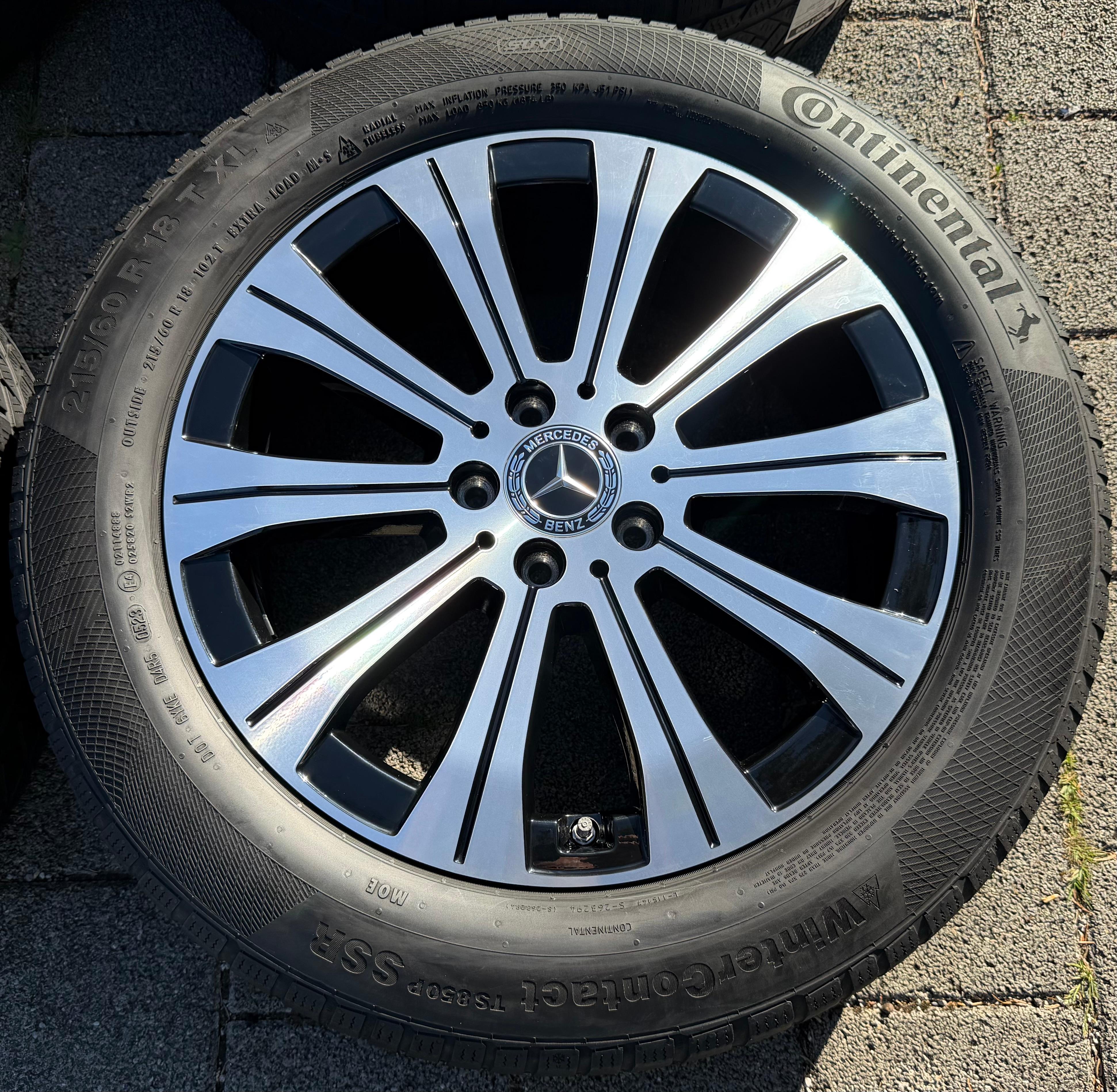 4 ORIGINAL 18" ALUFELGEN MERCEDES EQA EQB A2434010000 RDKS 6,5x18 ET44,5 FREIHAUS