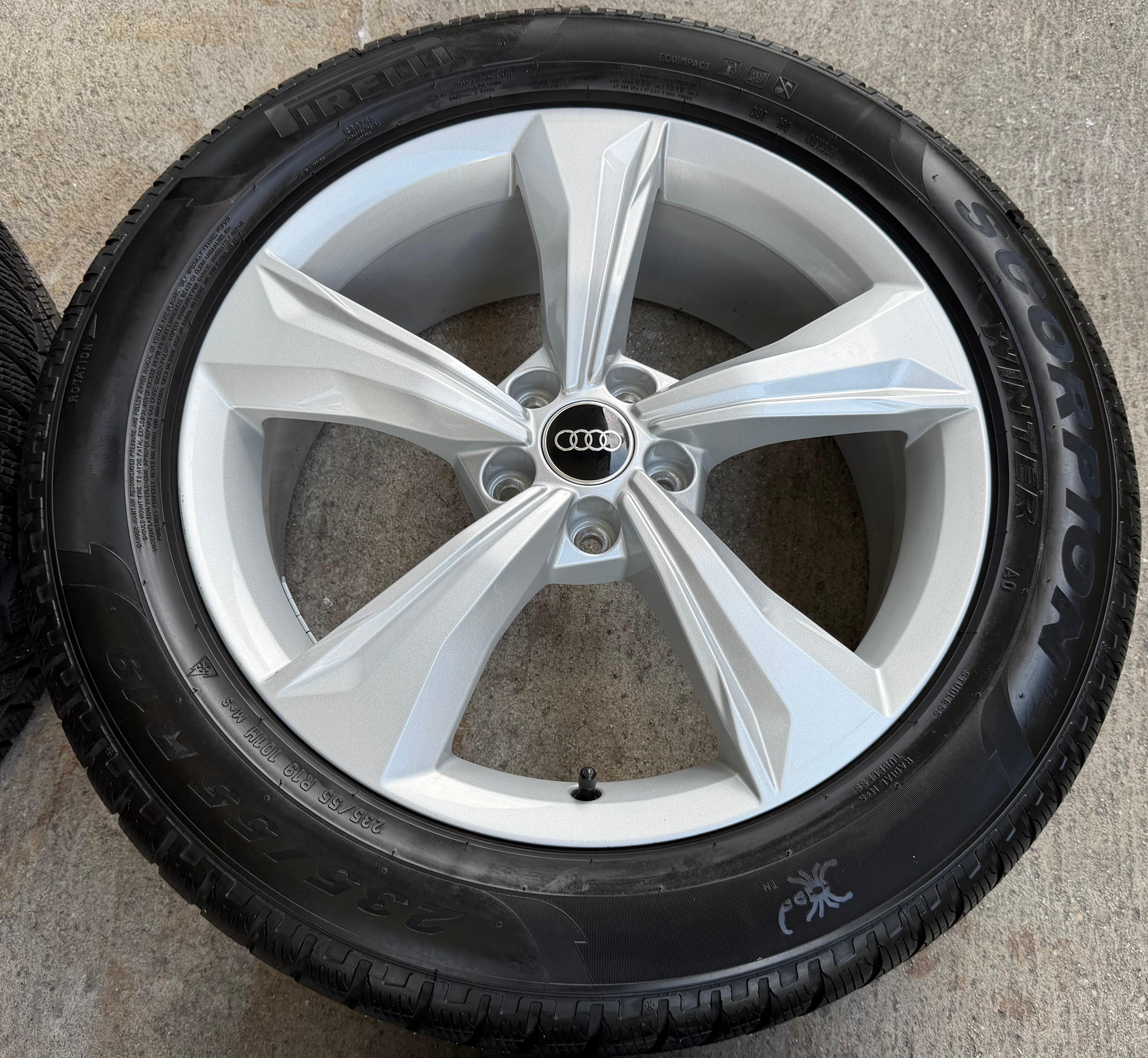 4 Original 19" Alu Winterräder Audi Q5 SQ5 FY 80A601025K 235/55R19 101H Pirelli Pirelli