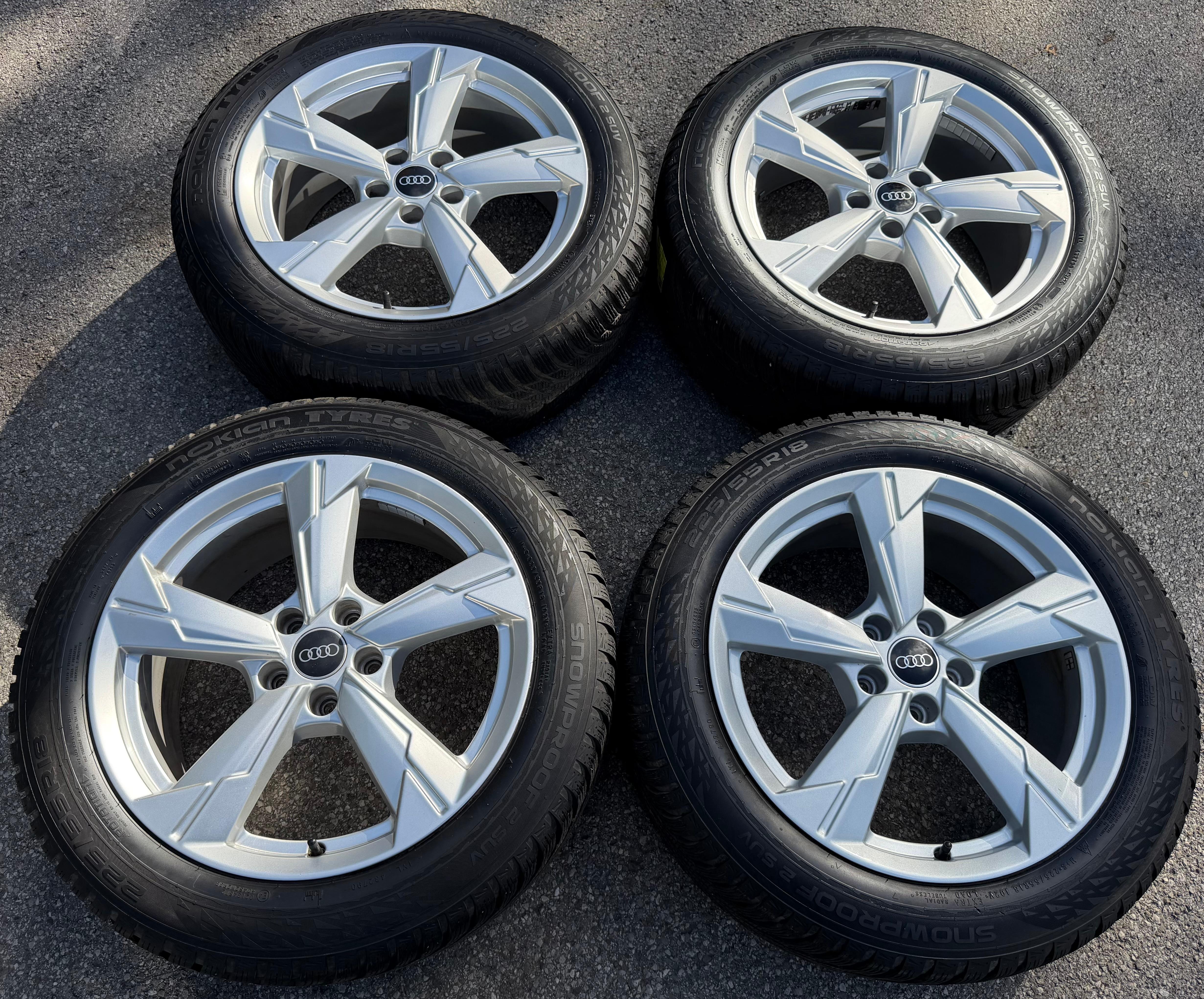 4 ruedas de invierno de aleación originales de 18" para Audi A6 4K F2 C8 4K0601025D 225/55R18 102V