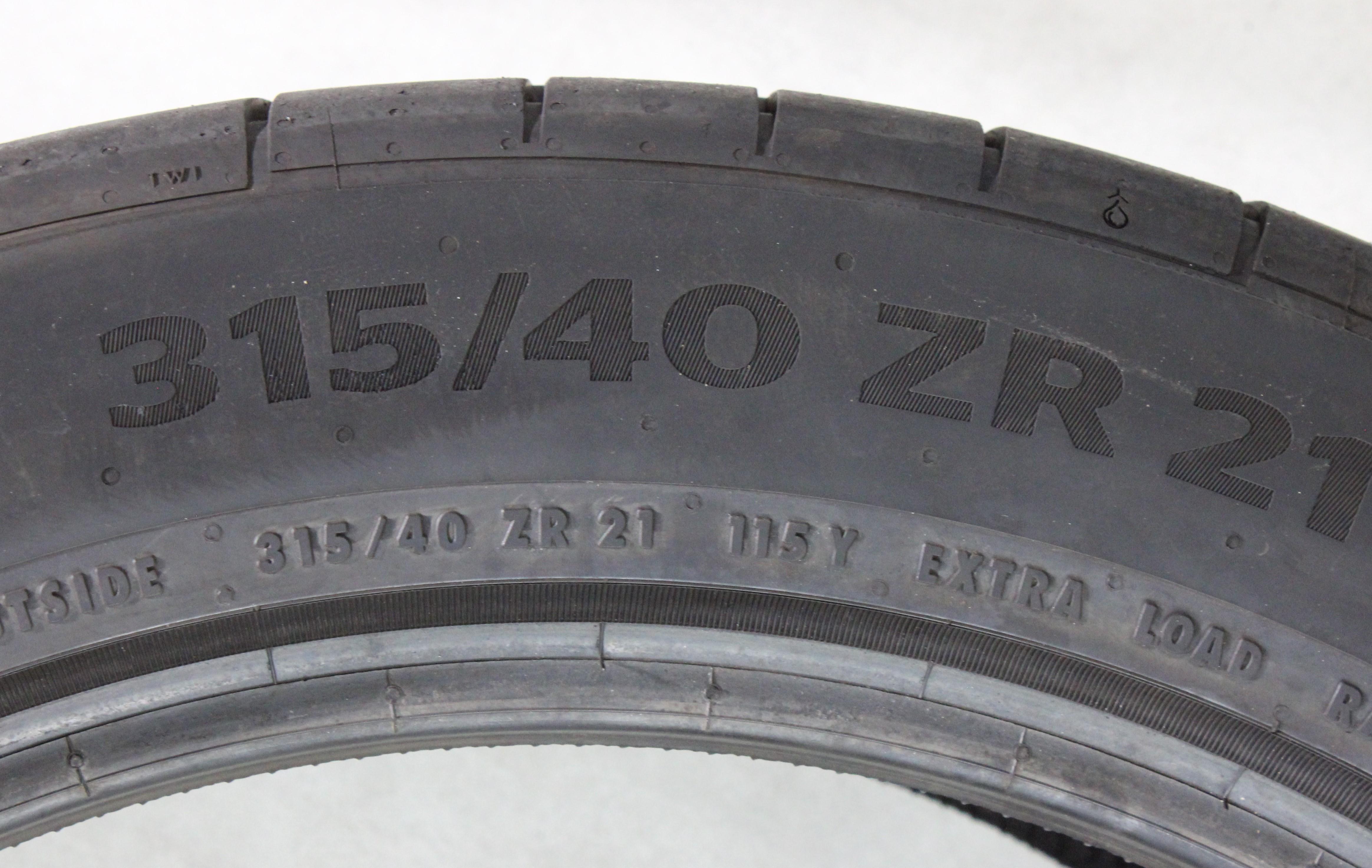 2 x 315/40R21 115Y Sommerreifen Continental Sport Contact 6 MO1 5-5,5mm 2023 XL