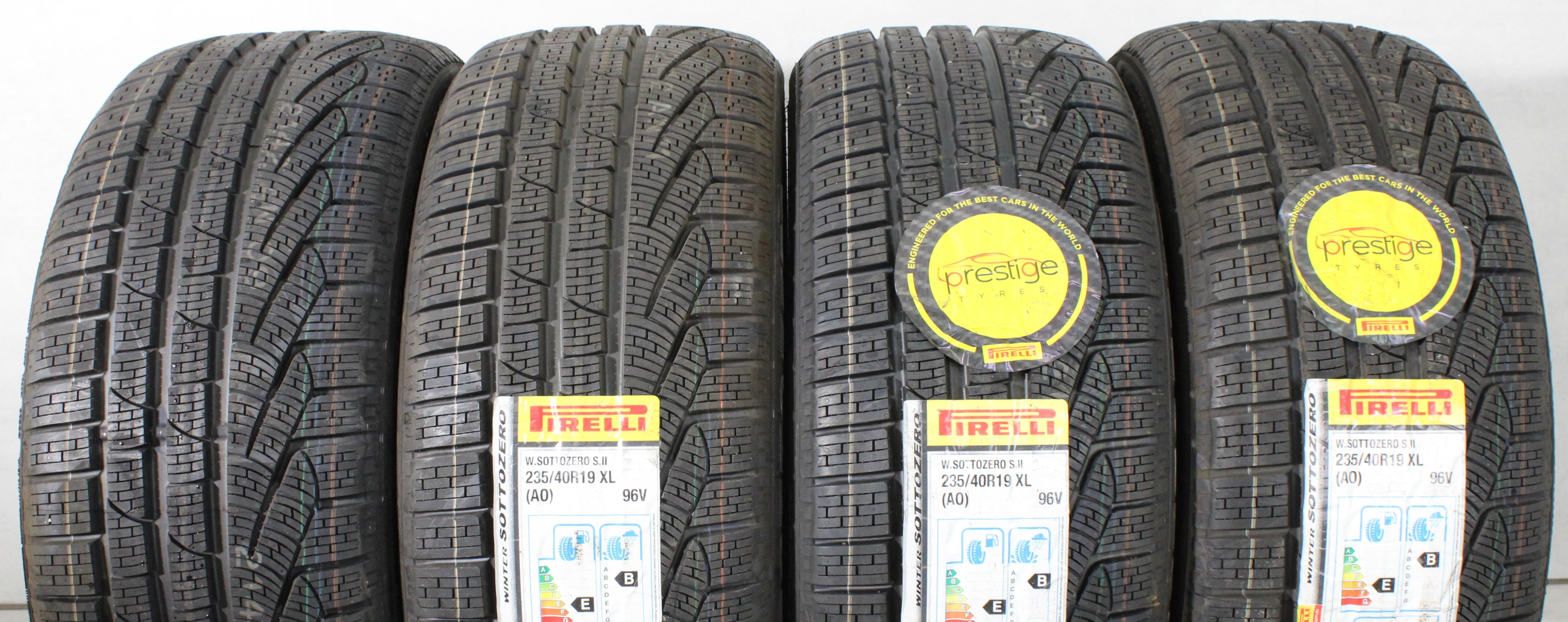 4 x 235/40R19 96V pneumatici invernali Pirelli Sottozero Winter 240 Serie 2 2019 AO NUOVI