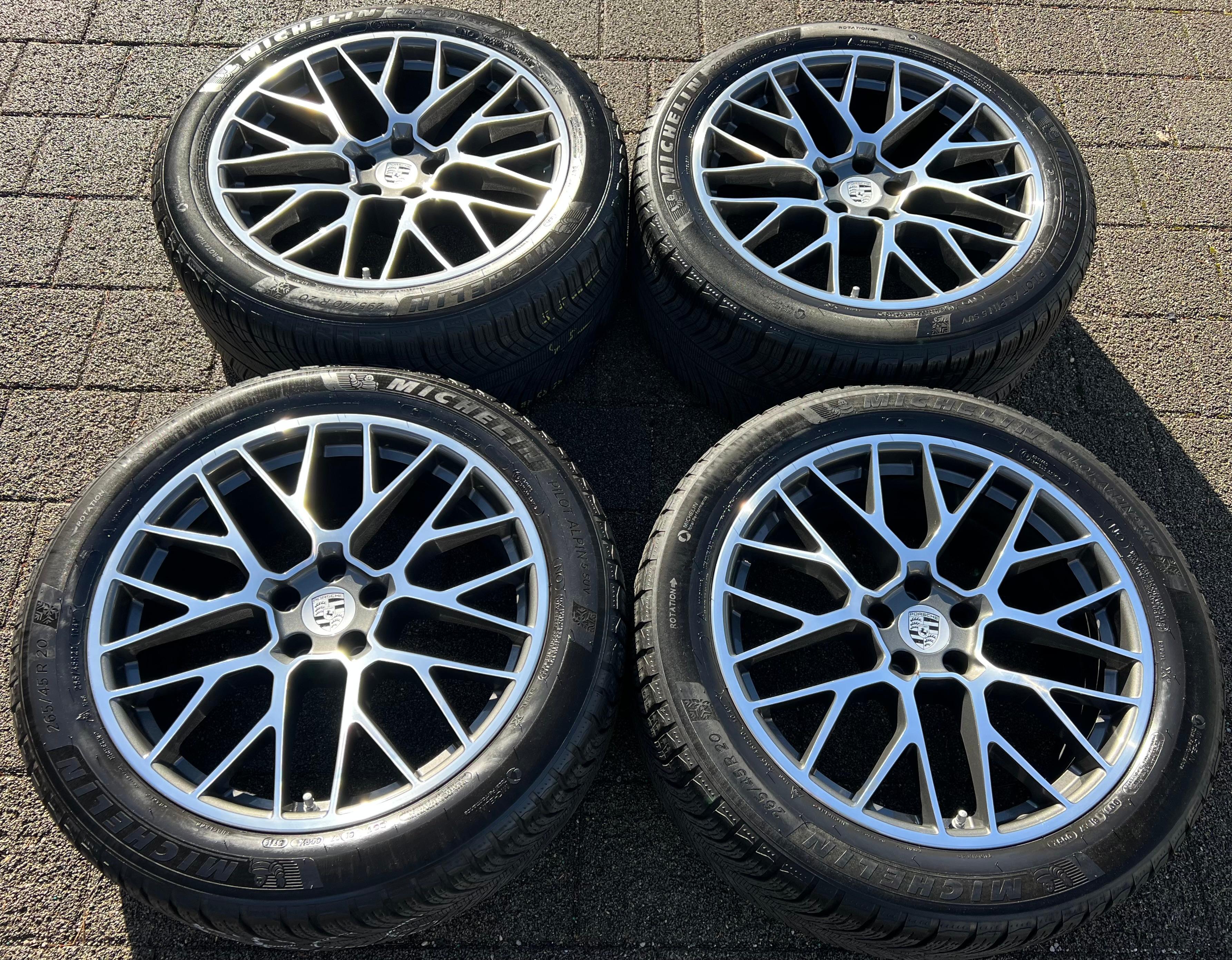 4 ORIGINAL 20" ALU WINTERRÄDER PORSCHE MACAN I & II RS SPYDER FELGEN MICHELIN