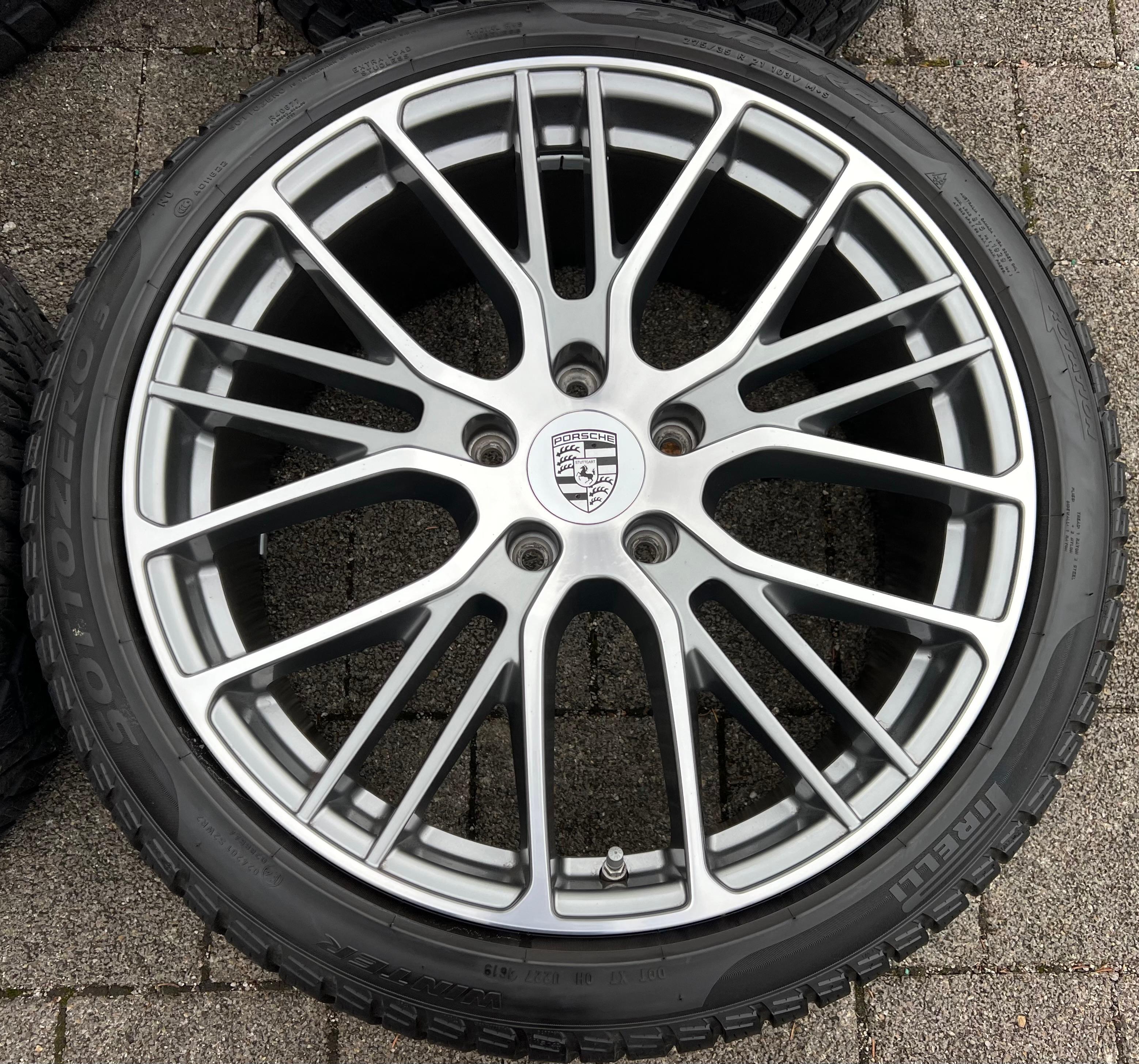 4 RUEDAS DE INVIERNO ORIGINALES DE ALEACIÓN DE 21" PARA PORSCHE PANAMERA 971, LLANTAS SPORT DESIGN EXCLUSIV