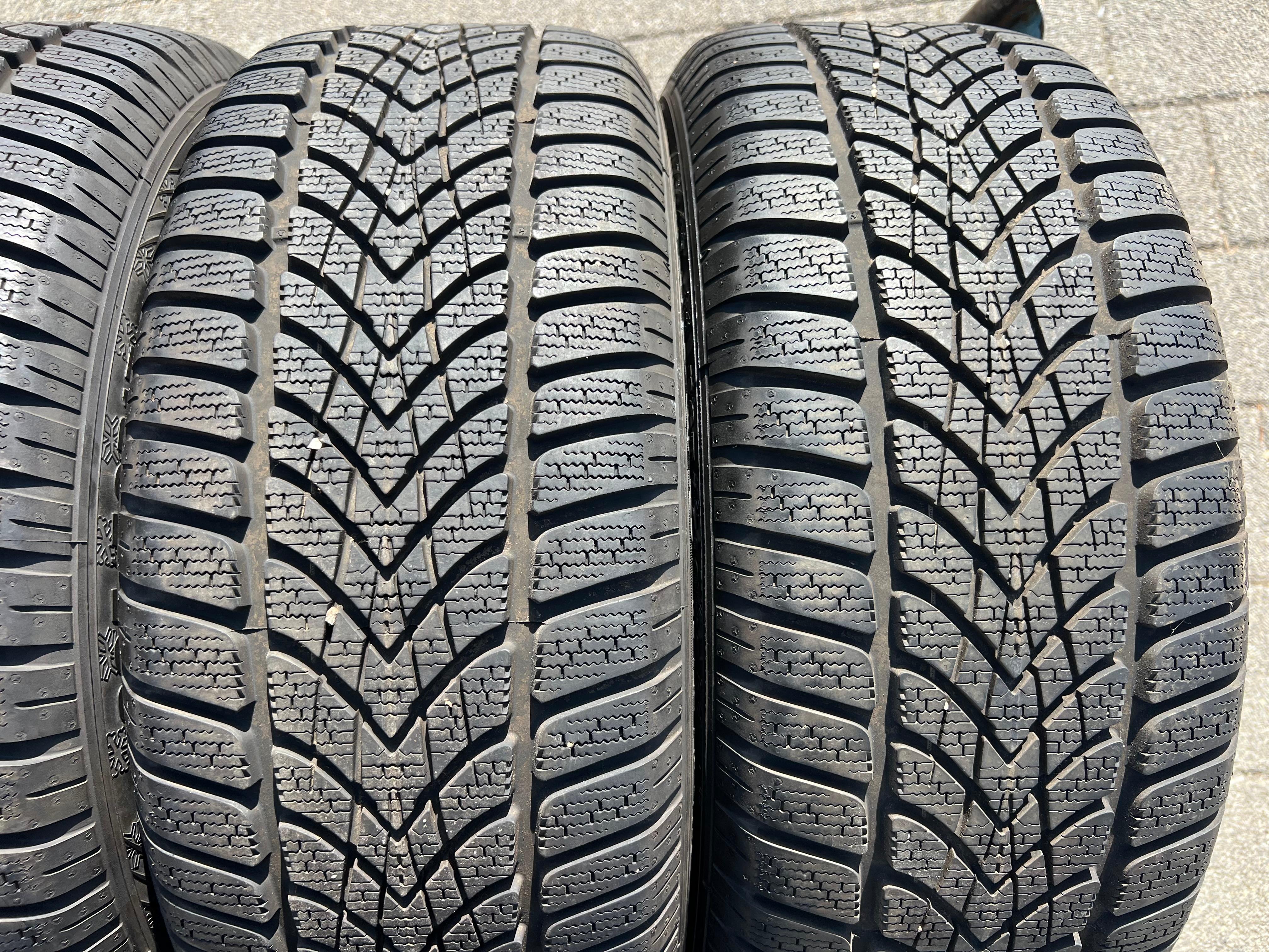 4 ALU 17" WINTERRÄDER AUDI A4 8K B8 A5 8T 225/50R17 98H DUNLOP WINTERREIFEN
