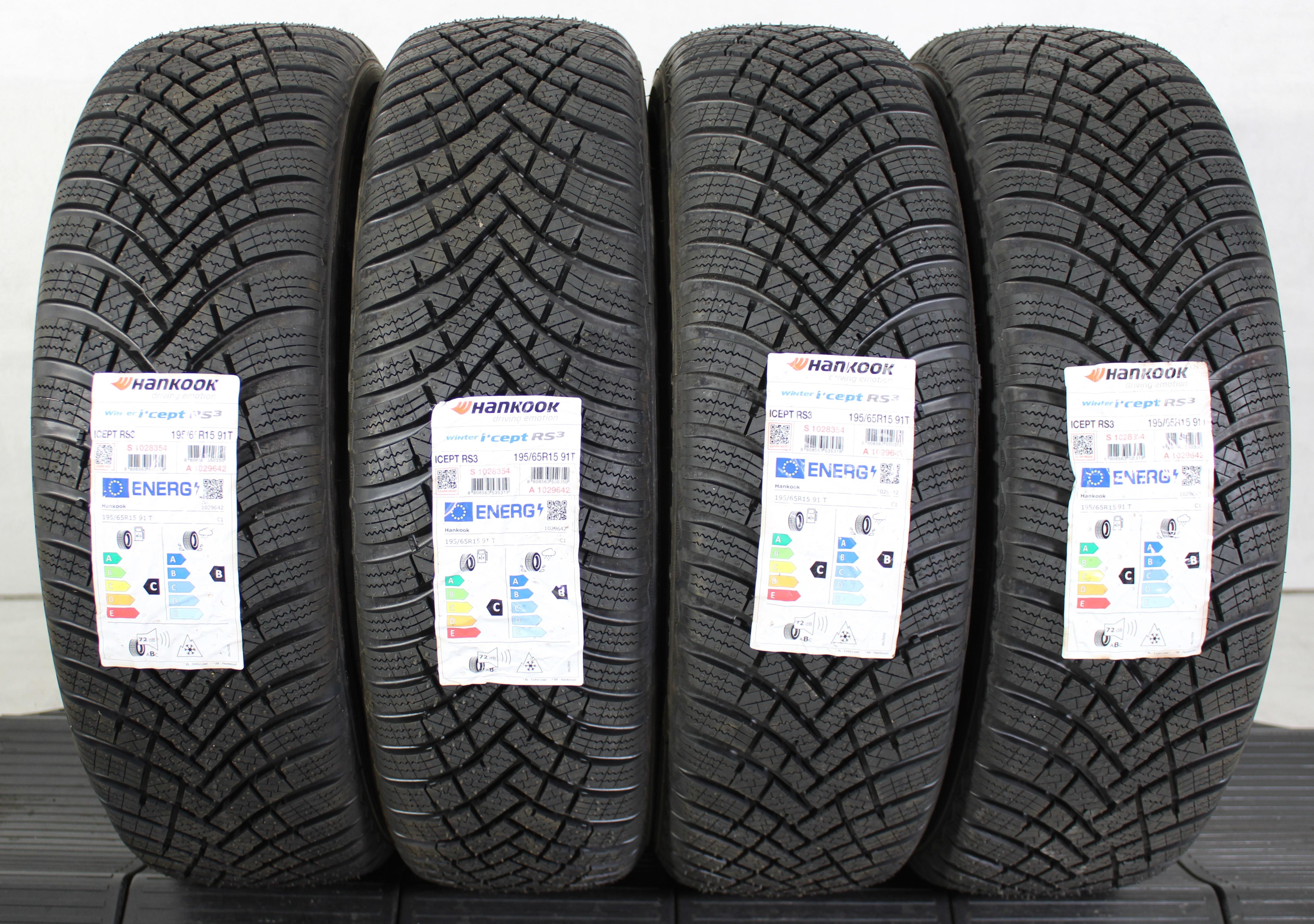 4 x 195/65R15 91T Winterreifen Hankook Winter I*Cept RS3 2023