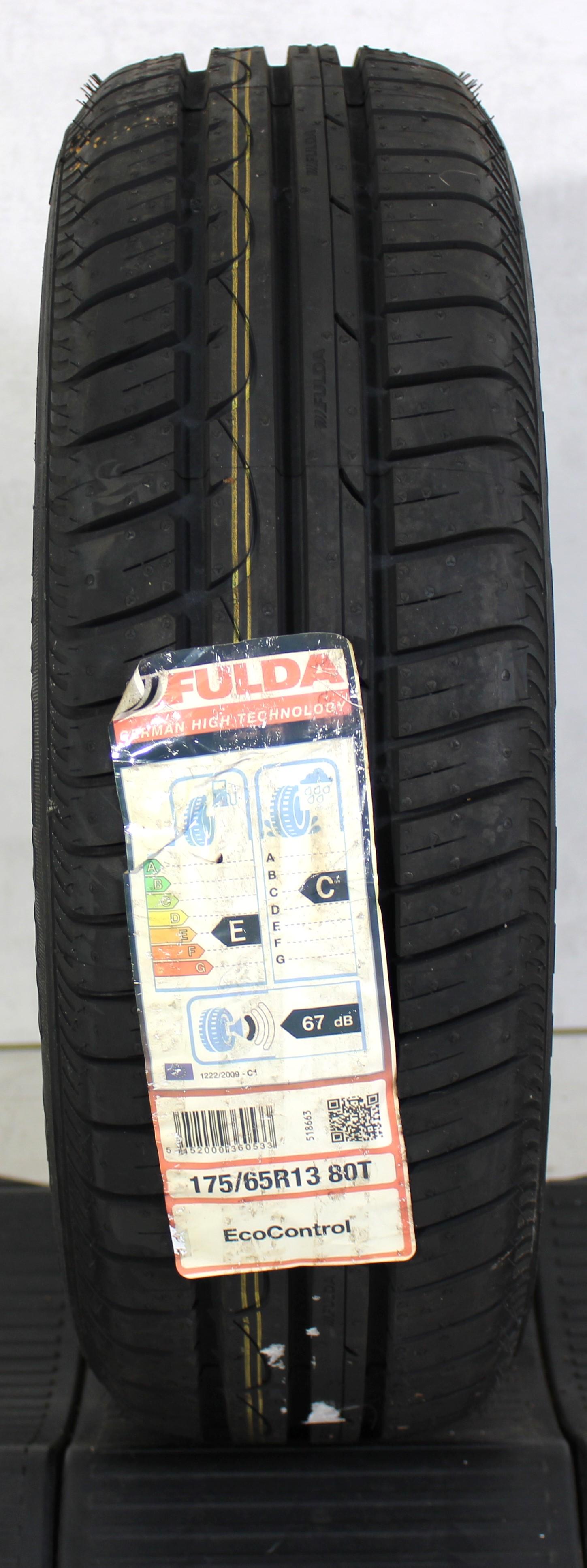 1 x 175/65R13 80T Sommerreifen Fulda Eco Control NEU 2015 Freihaus