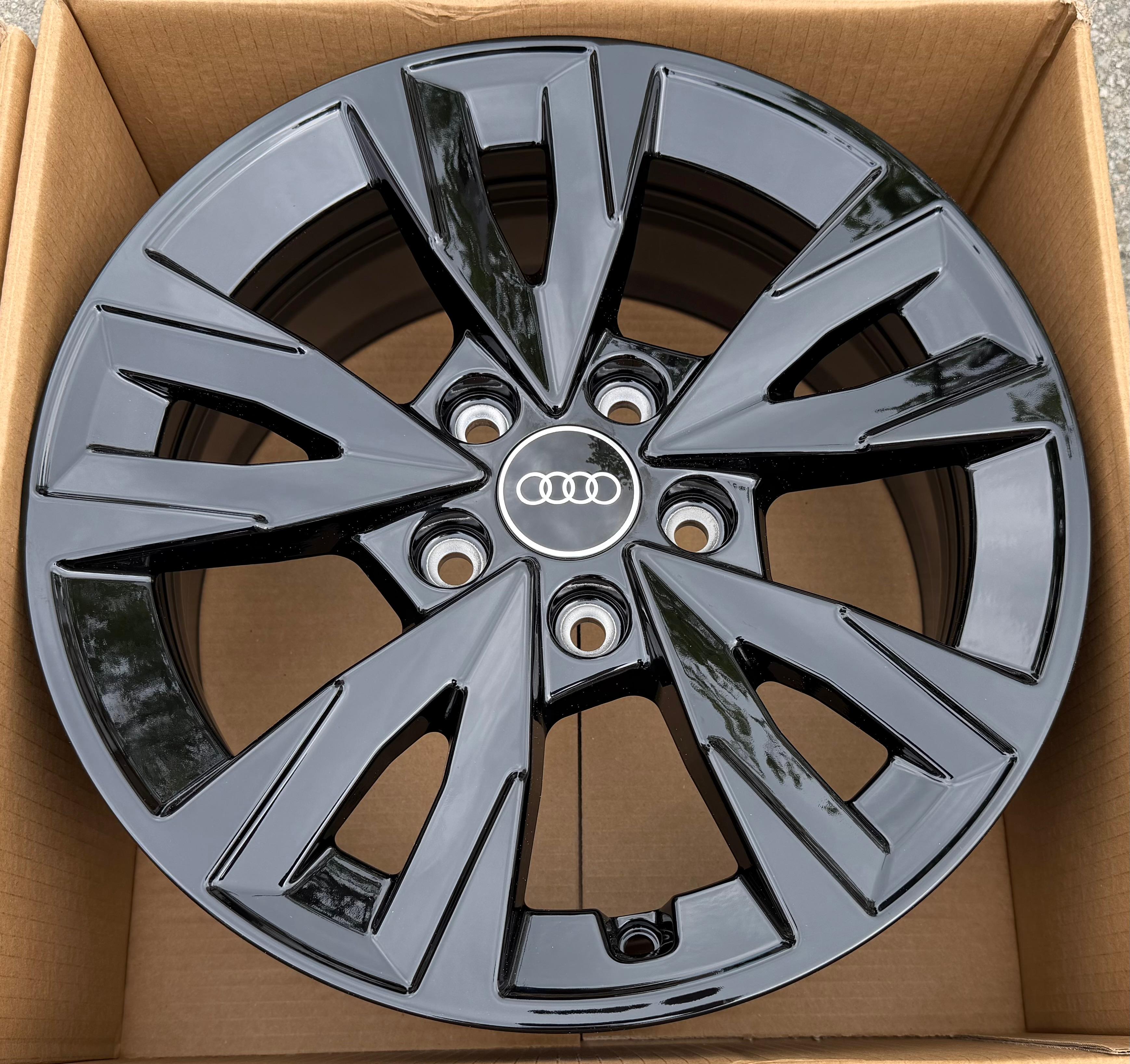4 ORIGINAL 16" ALUFELGEN FELGEN AUDI A3 8Y 8Y0071496 6,5x16 ET43 SCHWARZ NEU