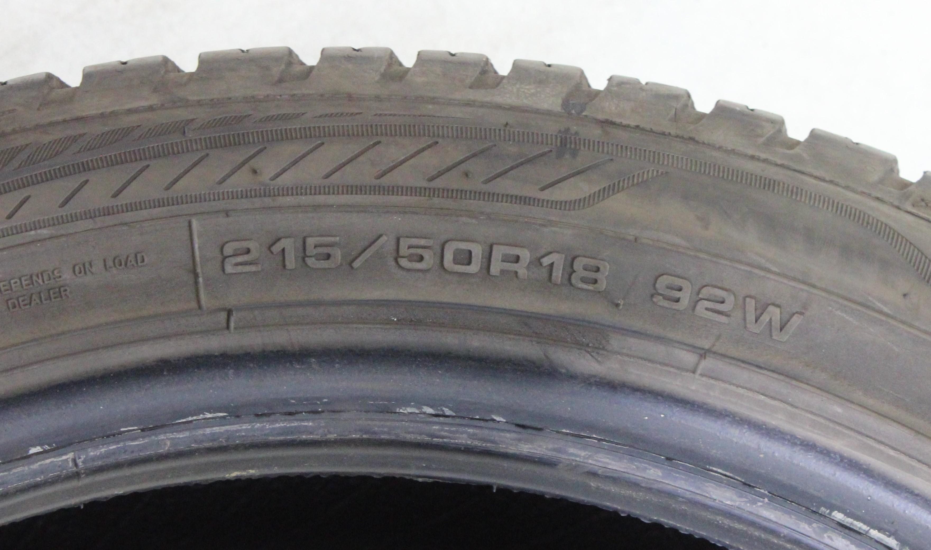 4 x 215/50R18 92W Ganzjahresreifen Goodyear Vector 4 Seasons GEN-3 2x5,5-6mm/2x6,5-7mm 3x2021/1x2024