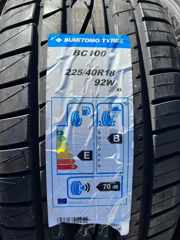 4 x 225/40R18 92V Sommerreifen Sumitomo BC100 NEU 2020