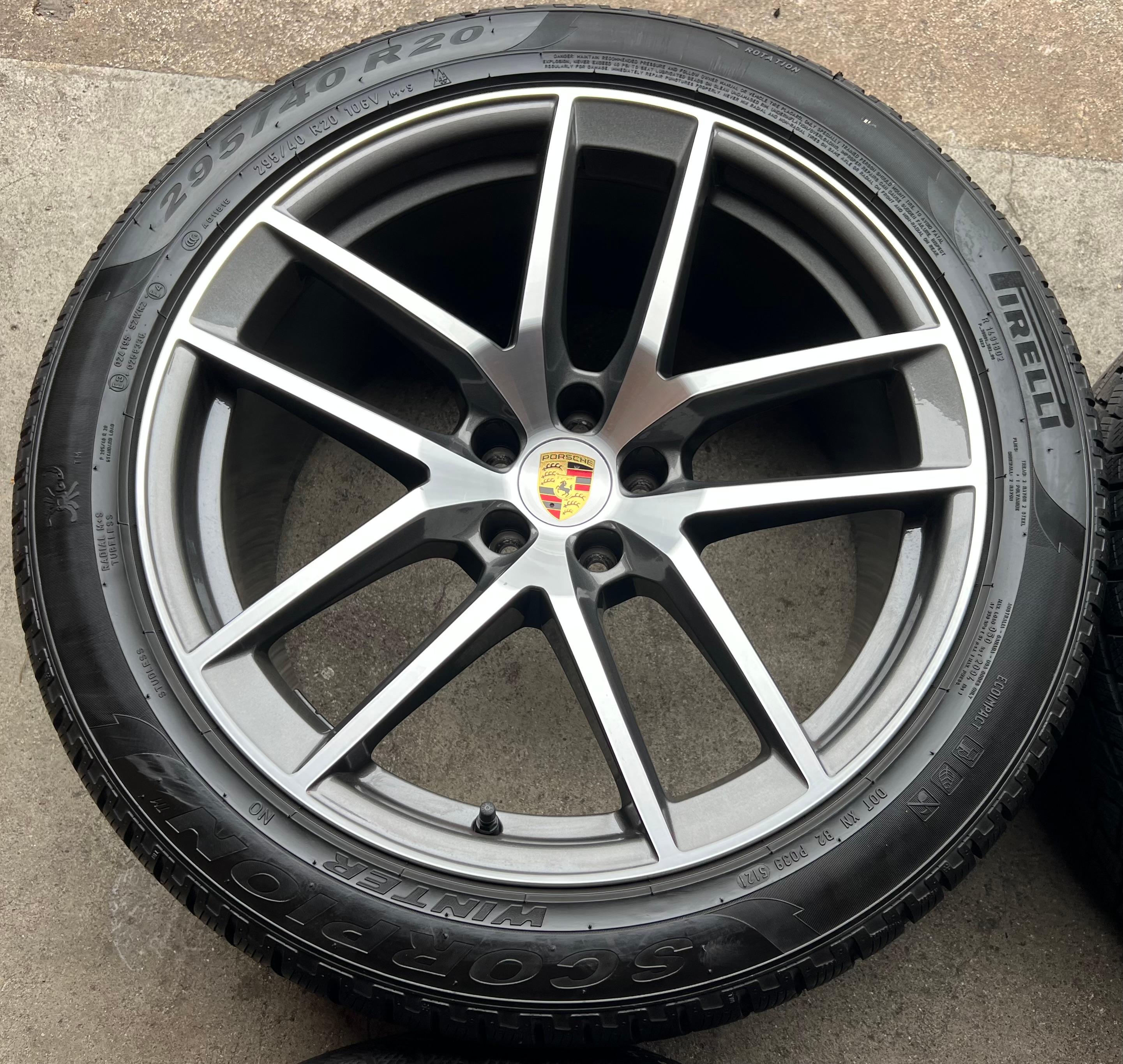 4 ORIGINAL 20" ALU WINTERRÄDER PORSCHE MACAN 265/45R20 104V 295/40R20 106V RDKS