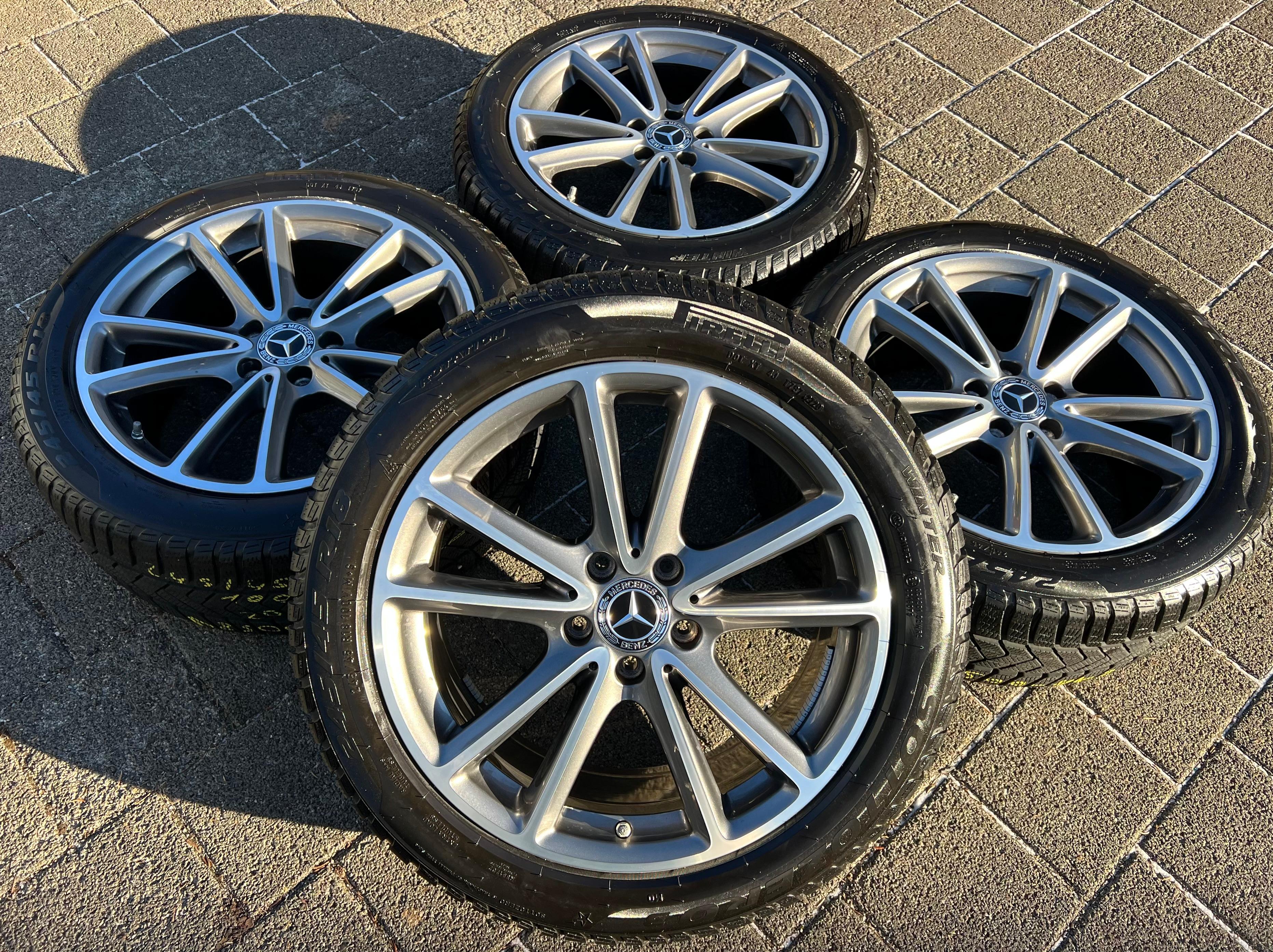 4 ORIGINELE 18" ALUMINIUM WINTERWIELEN MERCEDES CLS W257 2020 RDKS A2574010800 GRATIS LEVERING