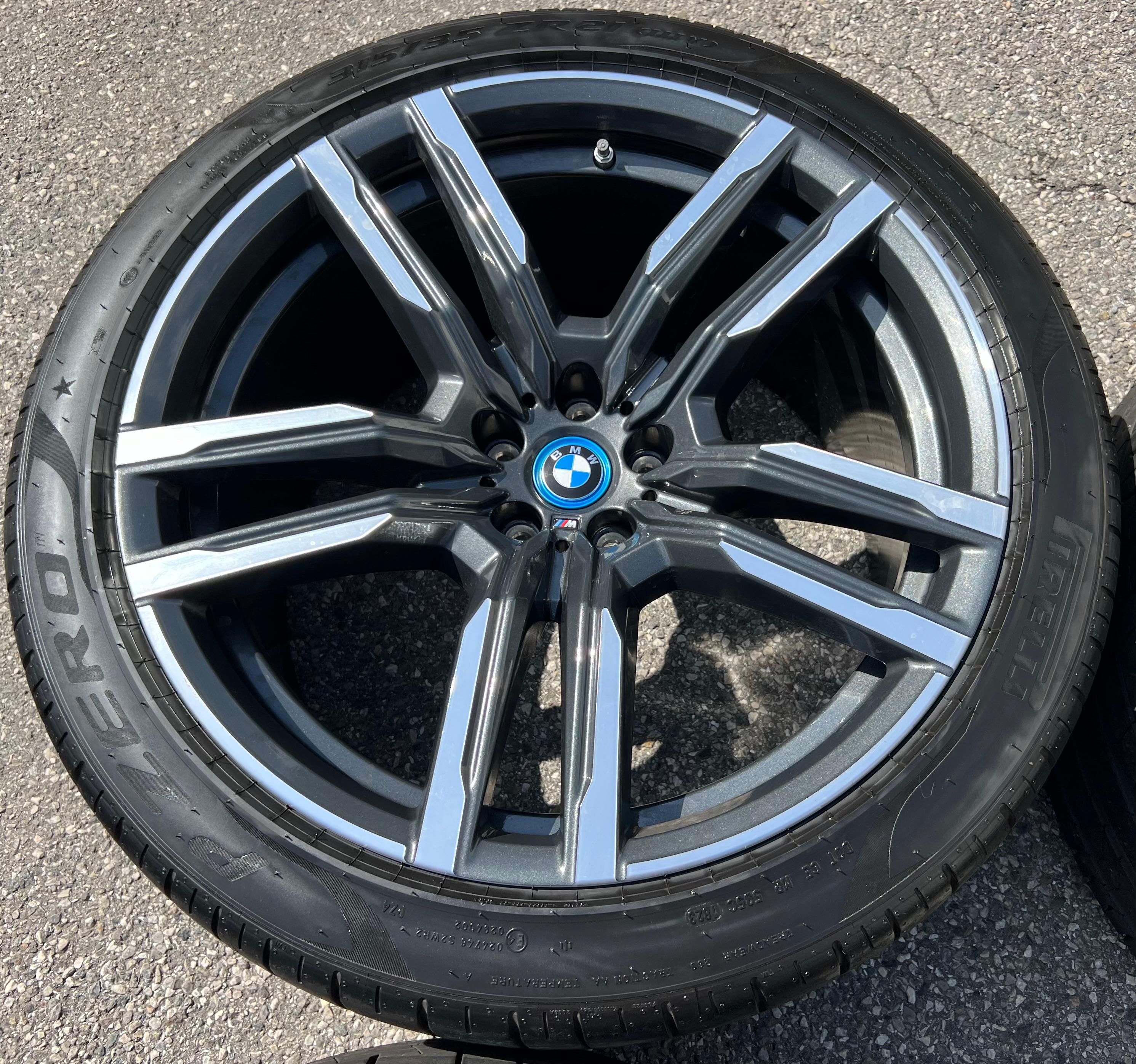 4 CERCHI ESTIVI ORIGINALI IN ALLUMINIO DA 21" BMW X5M F95 X6M F96 STYLING 808M PIRELLI CONSEGNA GRATUITA