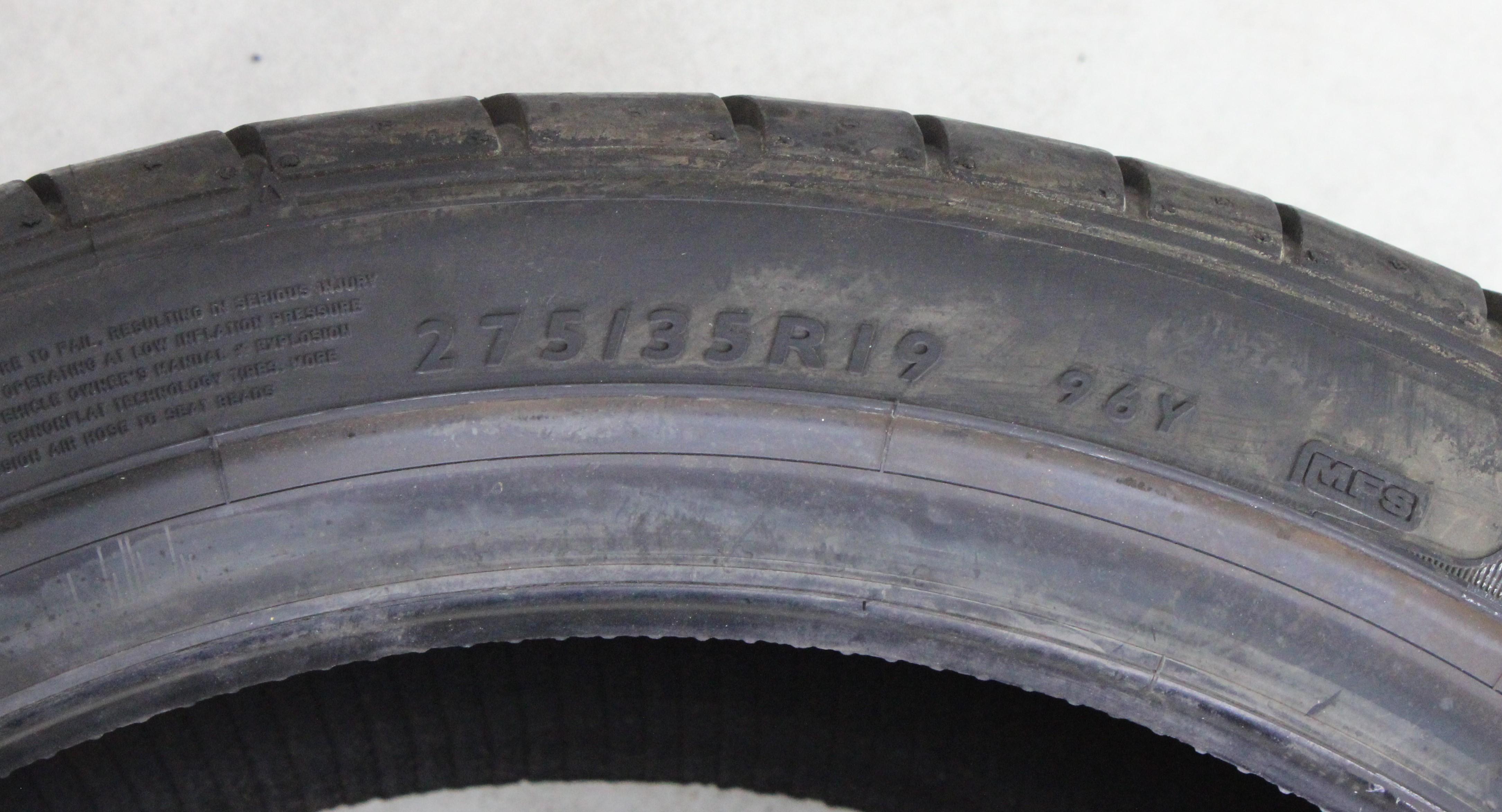 2 x 275/35R19 96Y Sommerreifen Dunlop Sport Maxx GT Runflat NEU 2012 *
