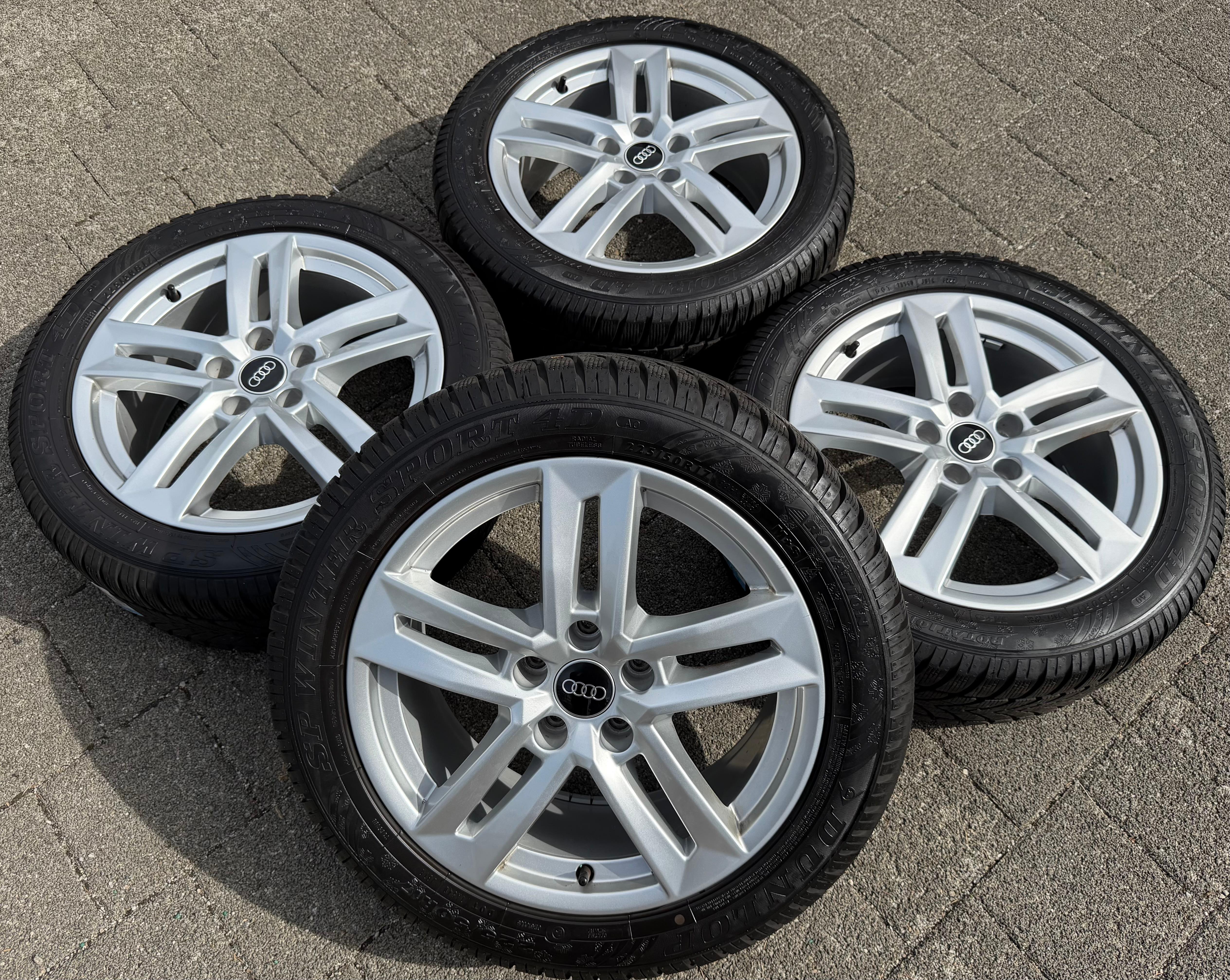 4 Original 17" Alu Winterräder Audi A4 B9 8W 8W0601025P 225/50R17 98H Dunlop 2022