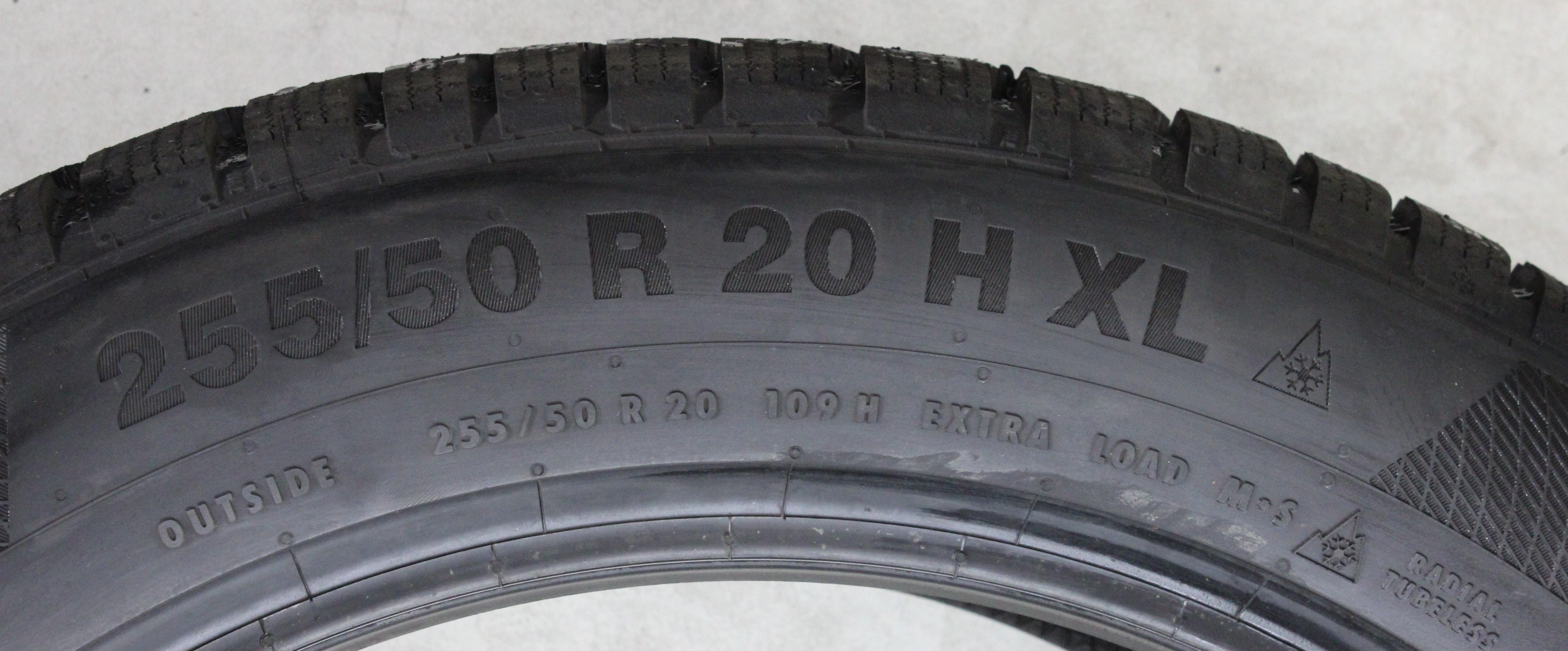 4 x 255/50R20 109H Winterreifen Continental Winter Contact TS850P AO NEU 2022