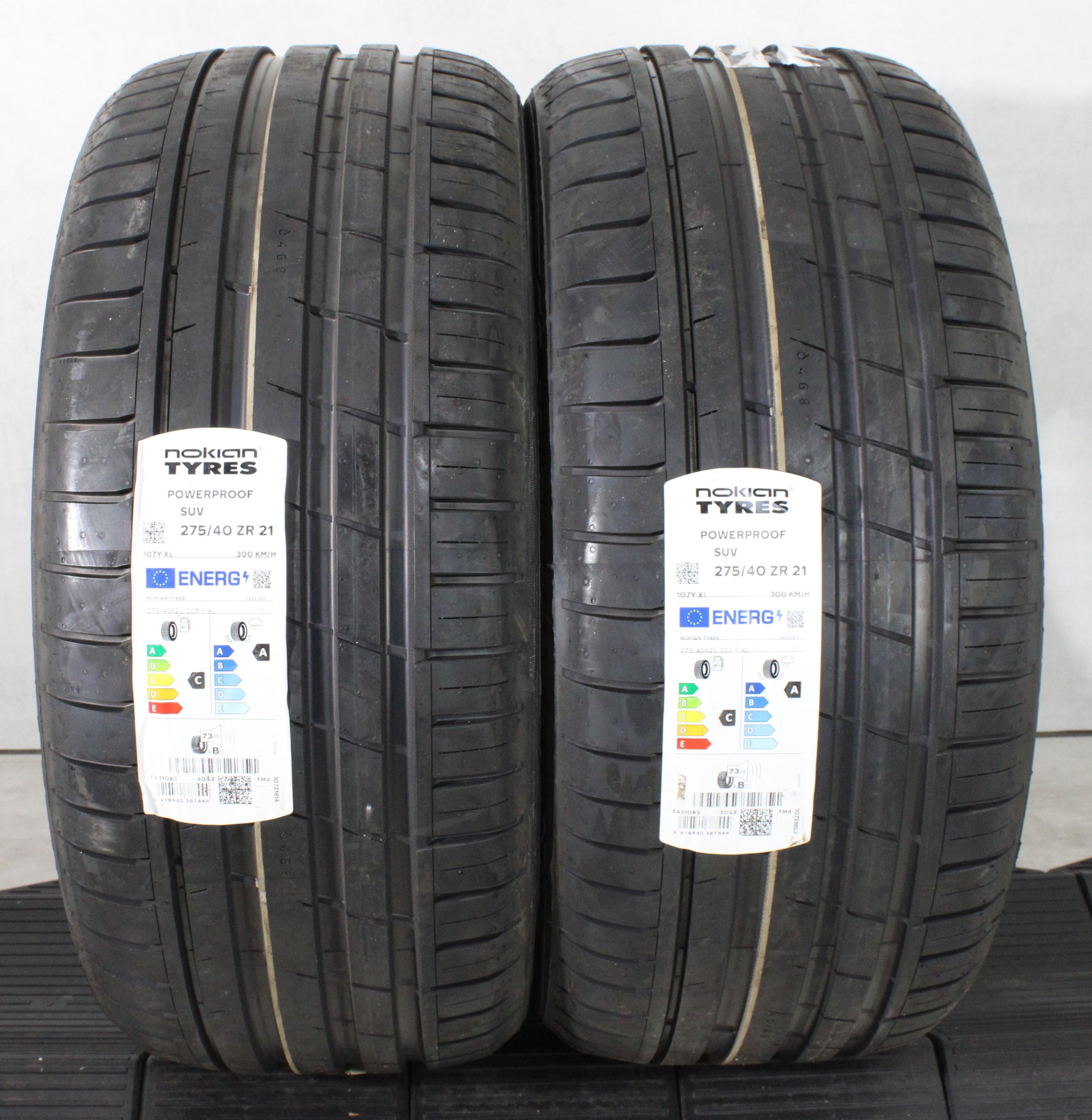 2 x 275/40R21 107Y Sommerreifen Nokian Powerproof SUV 2022 XL NEU