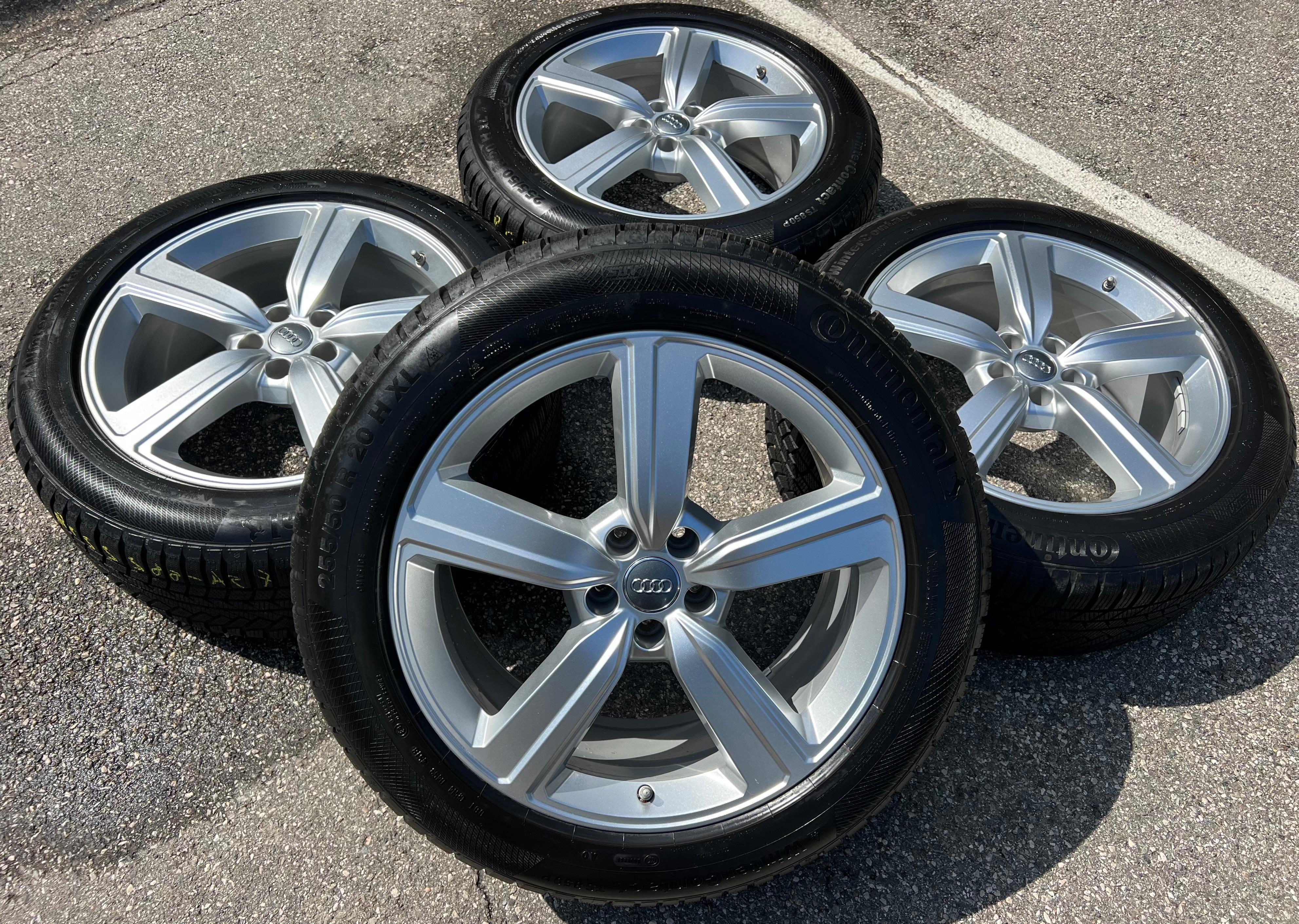 4 ORIGINAL 20" ALU WINTERRÄDER AUDI Q8 GE E-TRON 4KE601025S 255/50R20 109H CONTINENTAL 8MM RDKS FREIHAUS