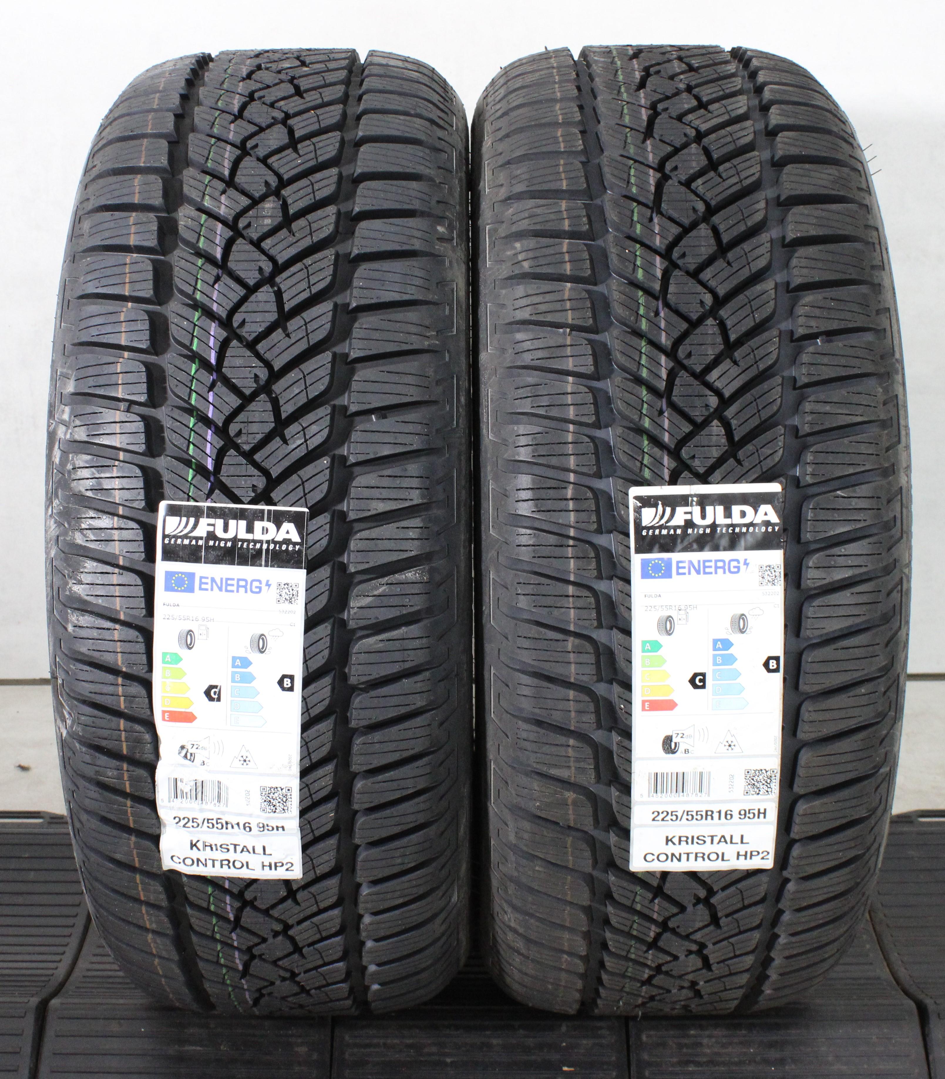 2 x 225/55R16 95H Winterreifen Fulda Kristall Control HP2 2022/2024