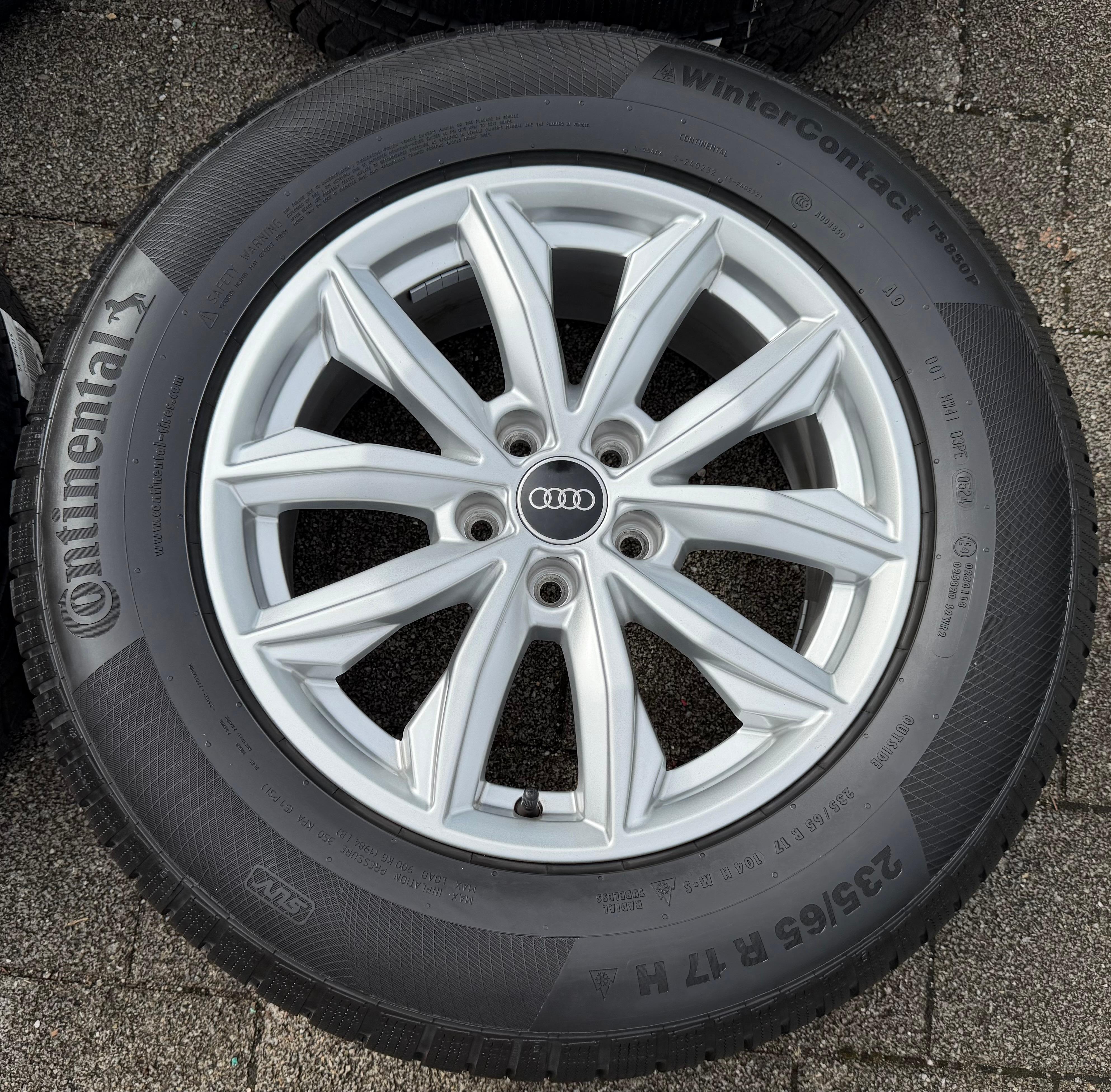 4 Original 17" Alu Winterräder Audi Q5 FY 80A601025J 7x17 ET34 235/65R17 104H TOP