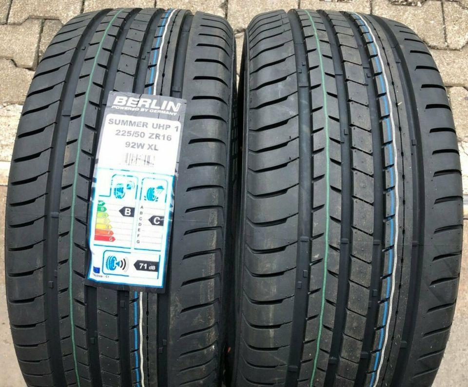 2X 225/50R16 92W BERLIN TIRES SUMMER UHP1 SOMMERREIFEN NEU