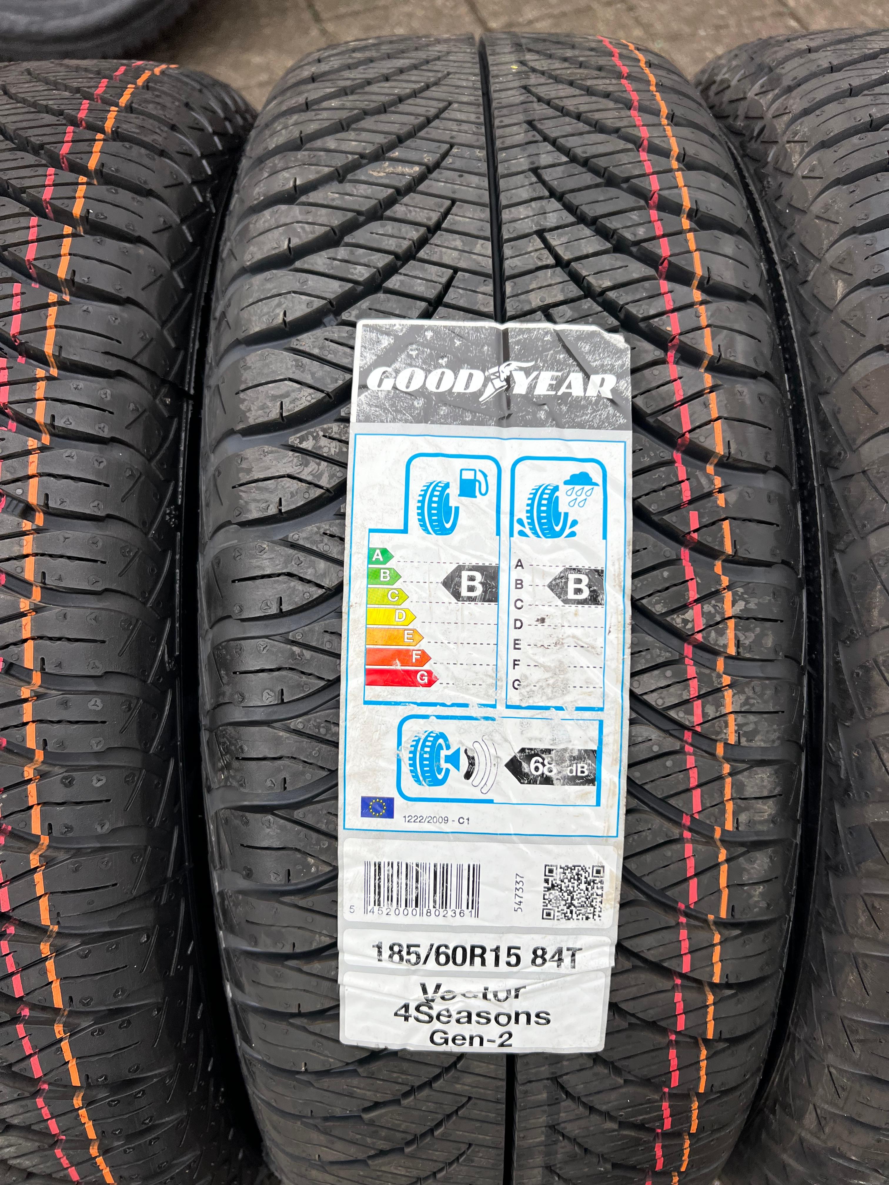 4 x 185/60R15 84T Ganzjahresreifen Goodyear Vector 4 Seasons GEN-2 NEU 2019 FREIHAUS