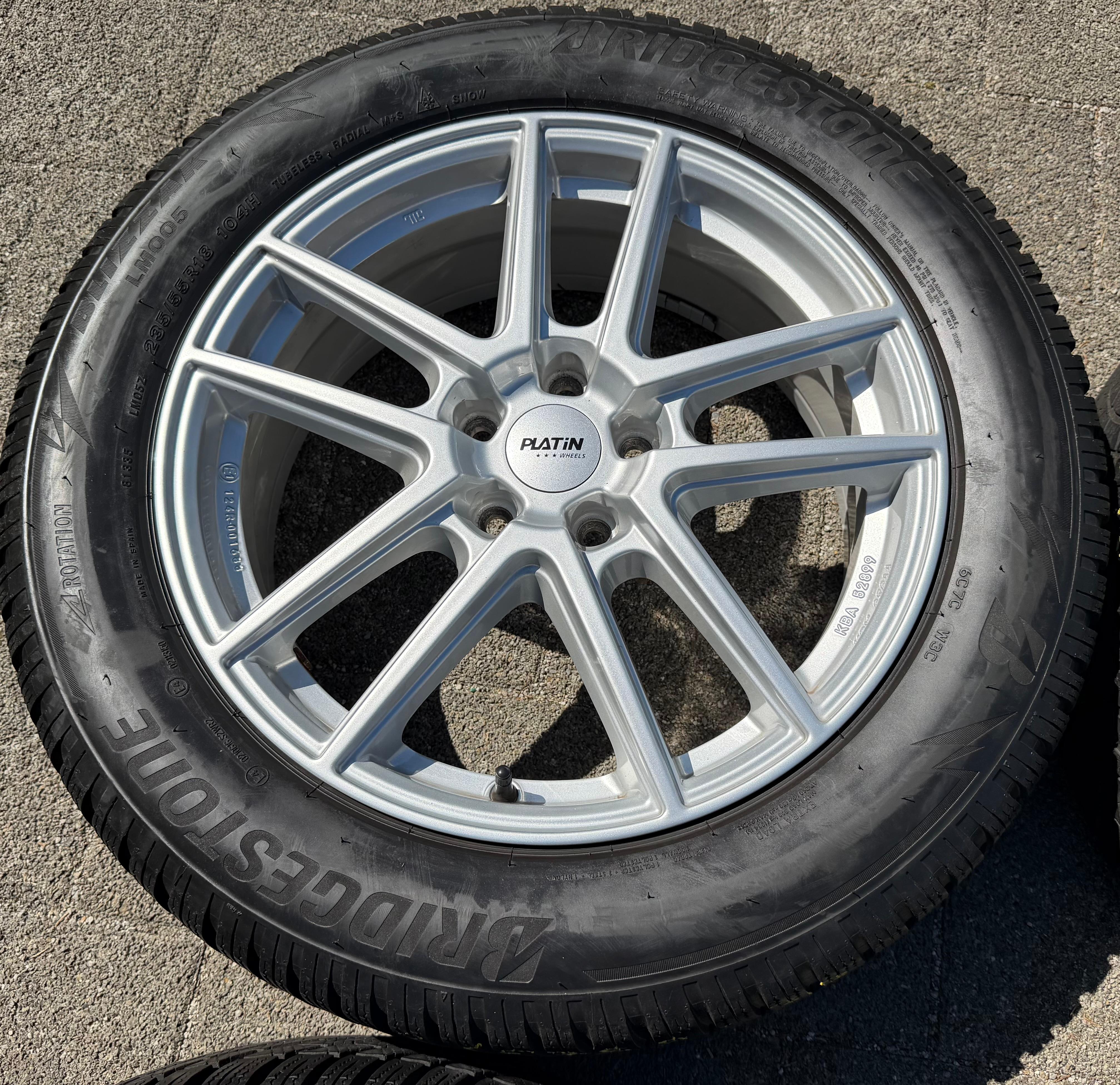 4 llantas de aluminio de 18" para VW Passat, T-Roc, Tiguan, Touran, SEAT Tarraco, Škoda Kodiaq, 7x18 ET43