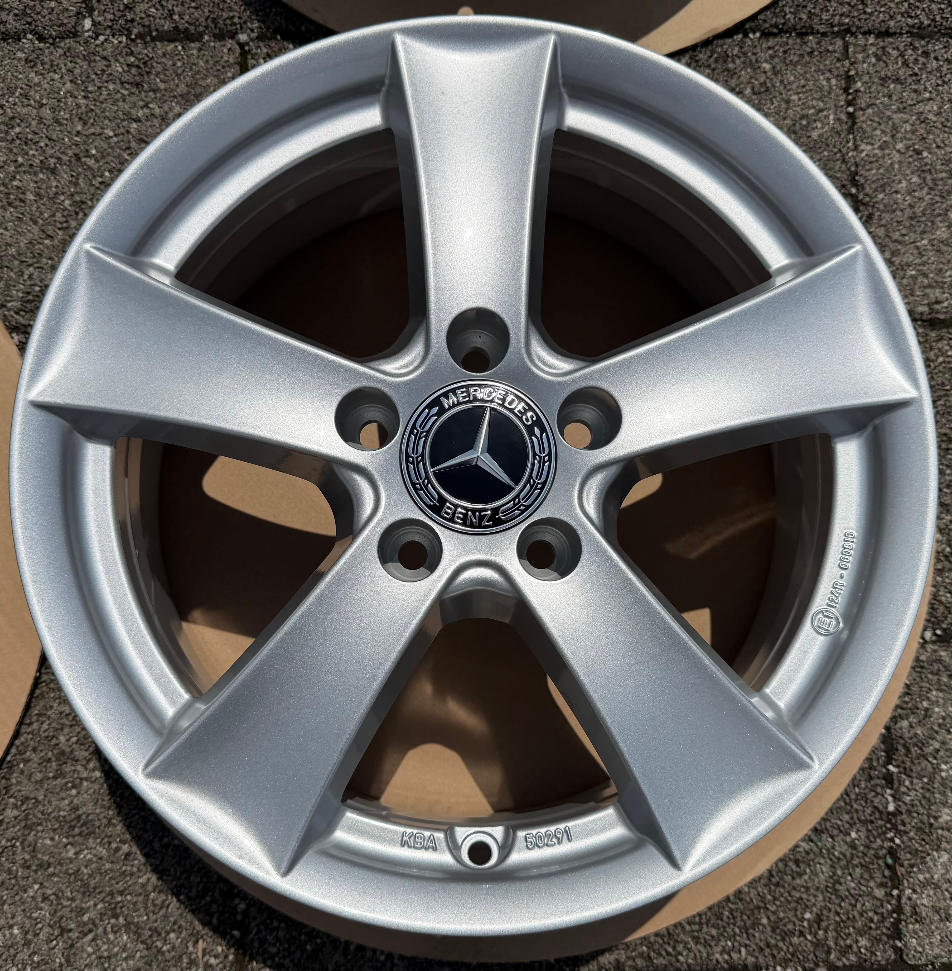 4 ALUFELGEN 16" MERCEDES A-KLASSE W176 B-KLASSE W246 CLA W117 6,5x16 ET49