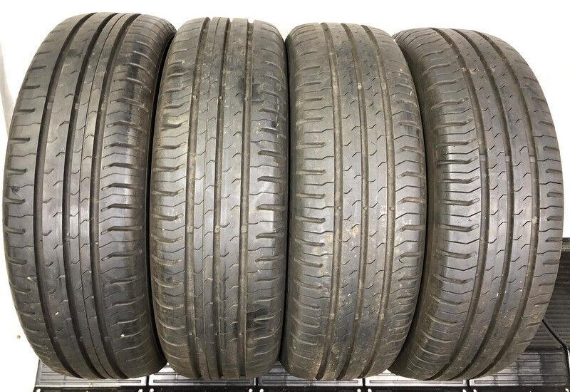 4 x 165/60R15 77H Sommerreifen Continental Eco Contact 5 2x 6,5mm und 2x 5,5mm 2014