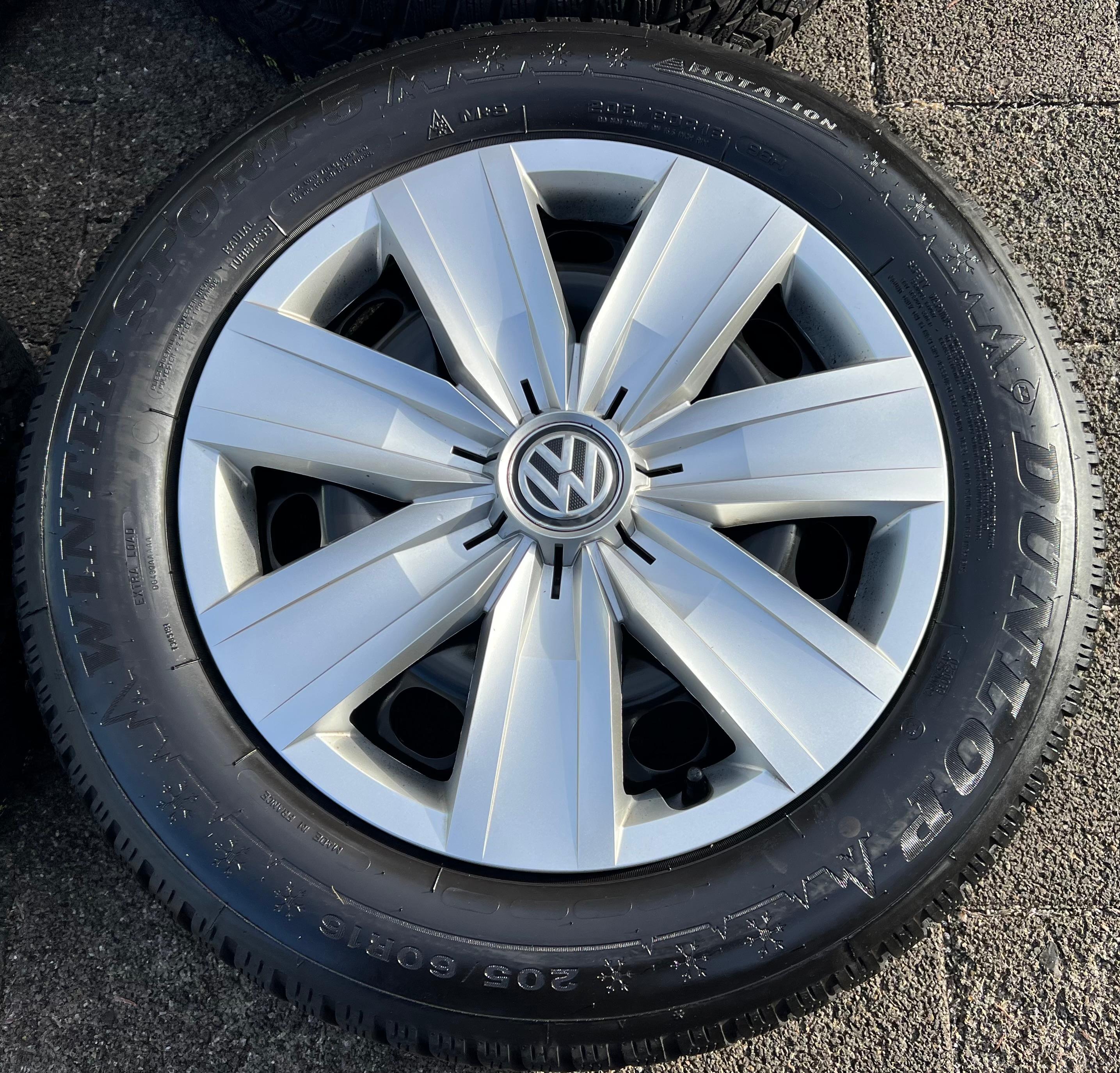 4 WINTERWIELEN AUDI Q2 GA VW T-ROC A11 205/60R16 96H DUNLOP 2019 TOP 5Q0601027AM GRATIS LEVERING