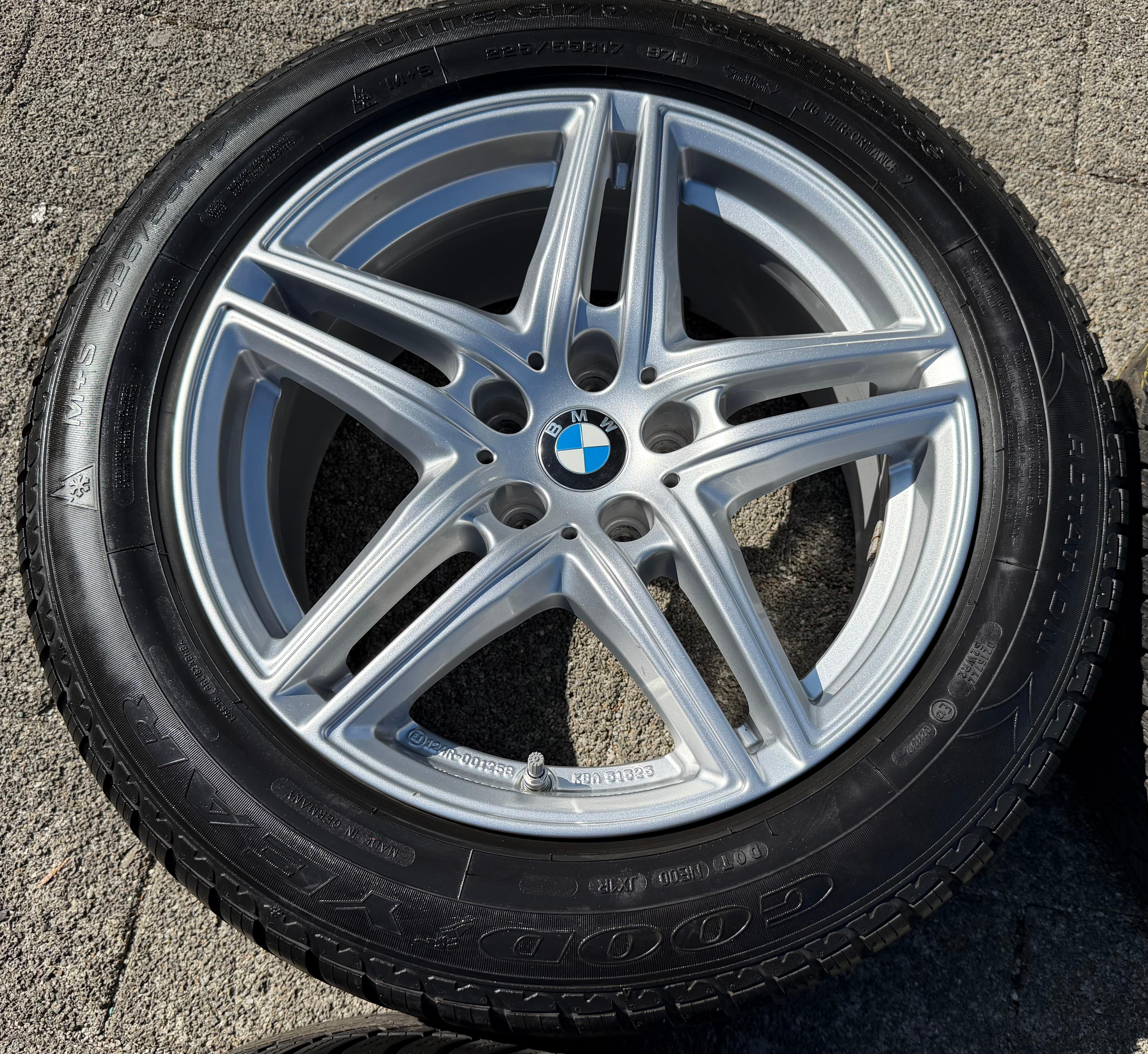 4 Alu 17" Winterräder BMW 5er Reihe G30 G31 225/55R17 97H Goodyear RDKS