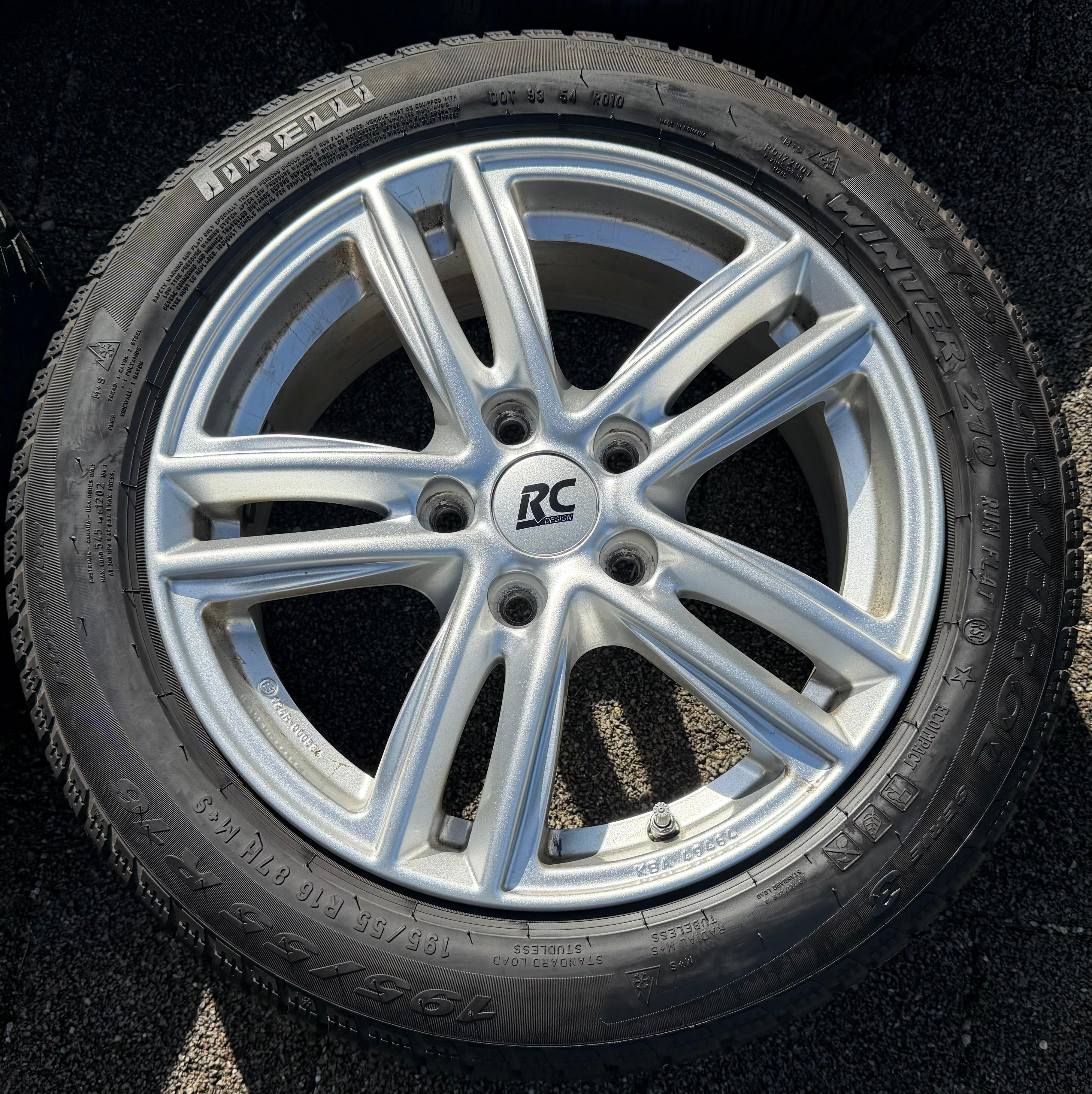 4 Alu Winterräder Mini Cooper F55 F56 F57 195/55R16 87H Pirelli Runflat 2022 RDKS